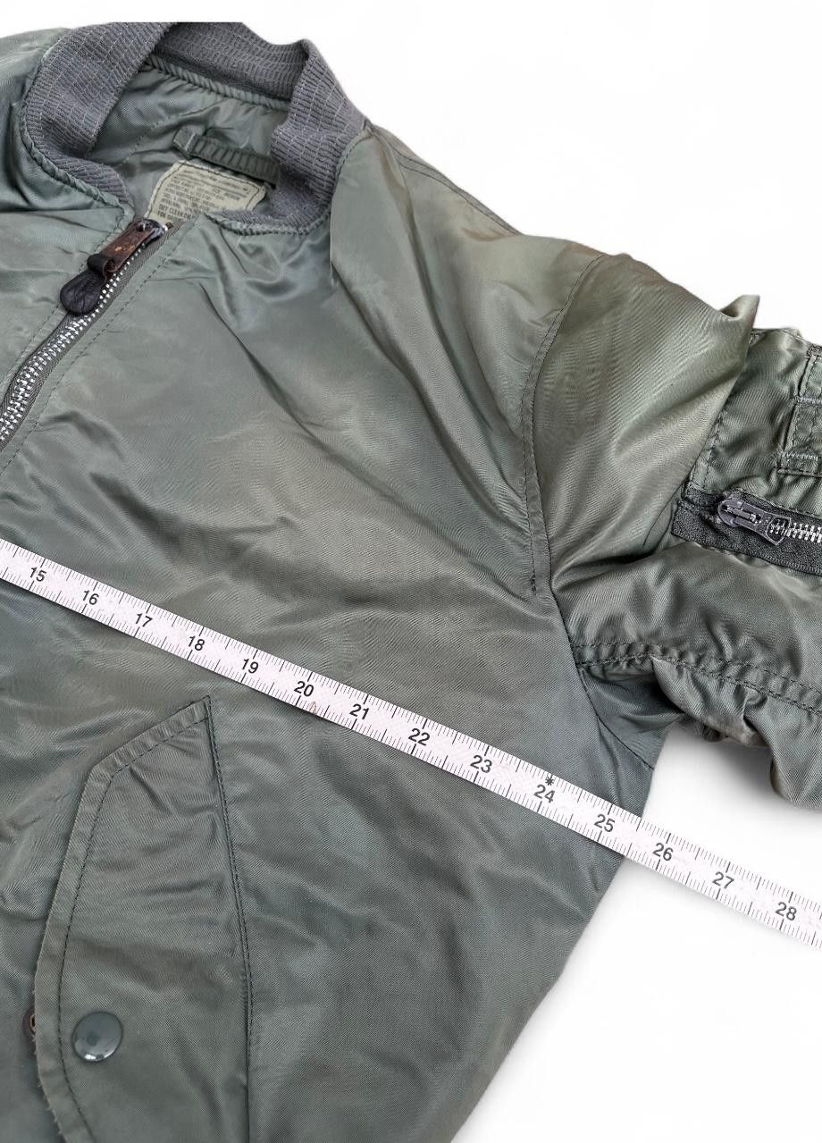 Alpha Industries Vintage Alpha Industries MA-1 Green Bomber Jacket Size US M / EU 48-50 / 2 - 7 Thumbnail