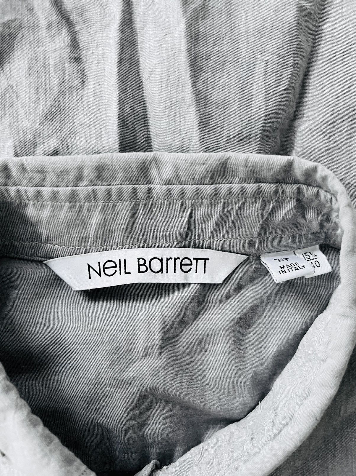 Neil Barrett Grey Shirt Size US M / EU 48-50 / 2 - 3 Thumbnail