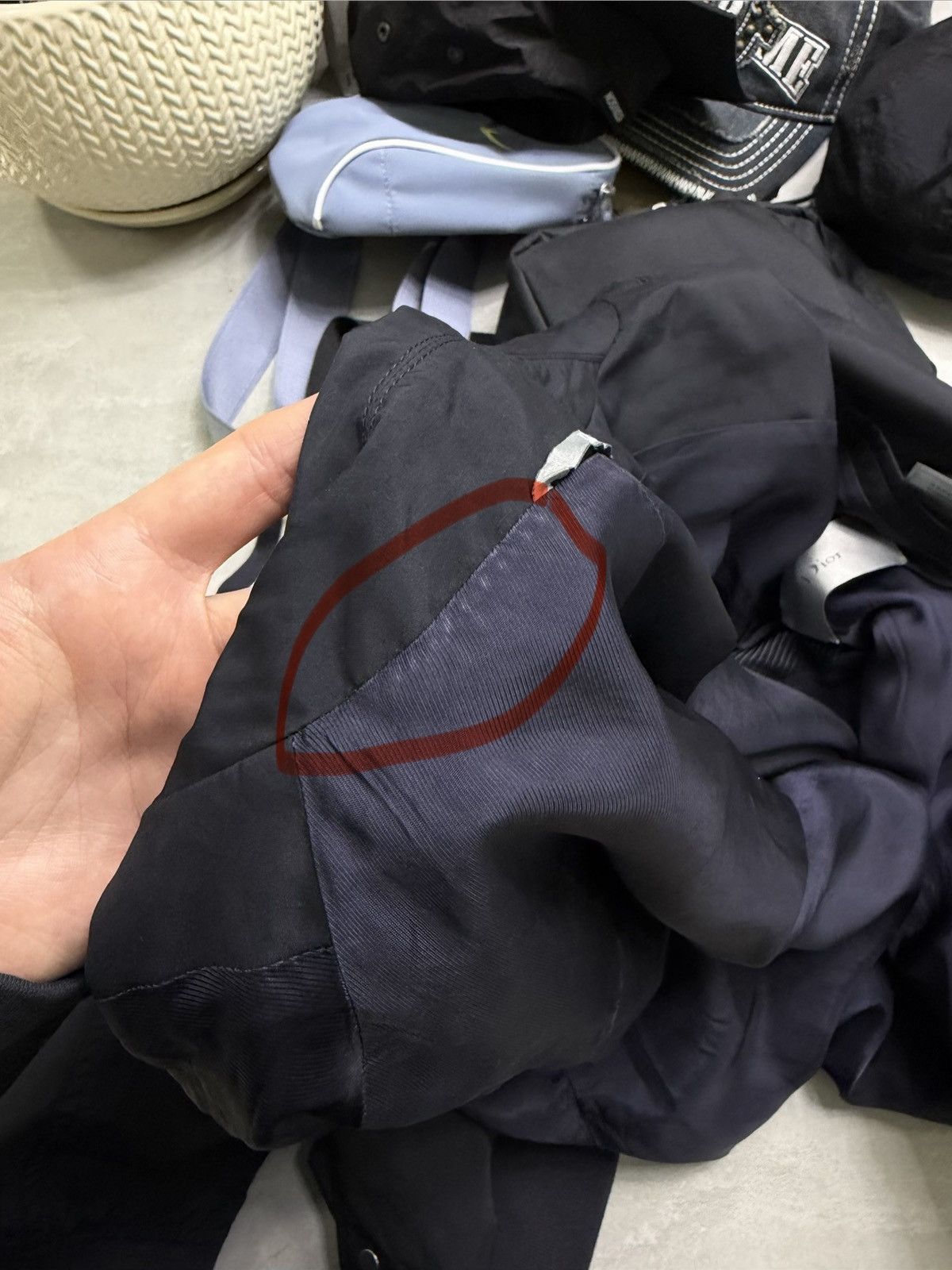 Dior Authentic Dior Men’s Navy Bomber Jacket Size 52 Button Front Size US L / EU 52-54 / 3 - 16 Thumbnail