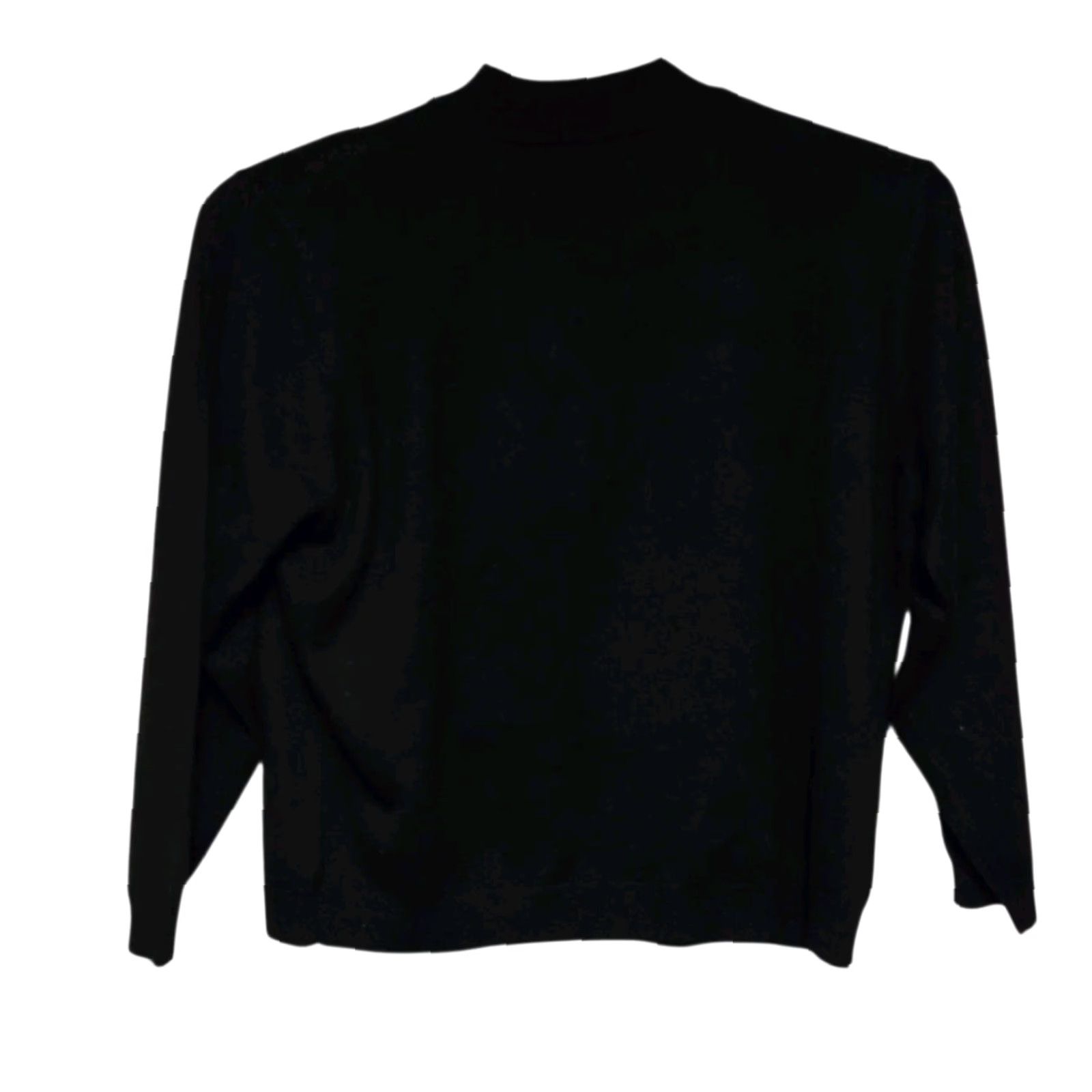 Vintage VINTAGE Alfred Dunner Womens 3X Black Sweater Floral Beaded Shoulder Pads Knit Pullover Crew Neck Long Sleeve Autumn Winter Womens Size XXL / US 16-18 / IT 52-54 - 3 Thumbnail