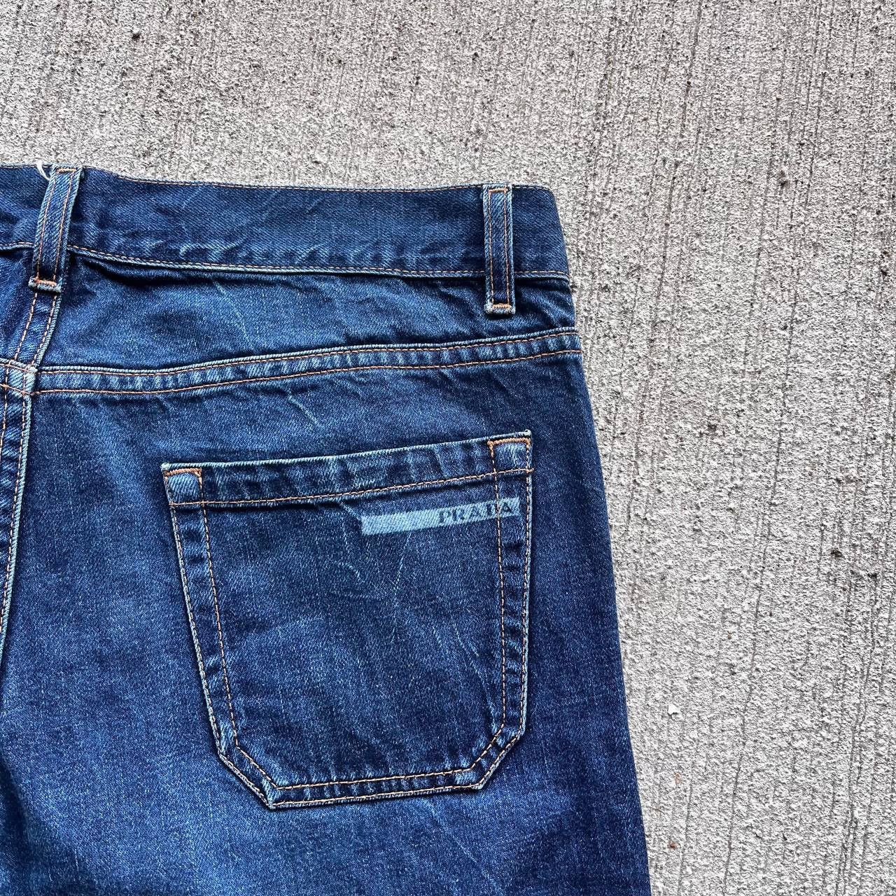 Prada × Vintage Prada Classic Fit Denim Jeans Size US 33 - 3 Thumbnail