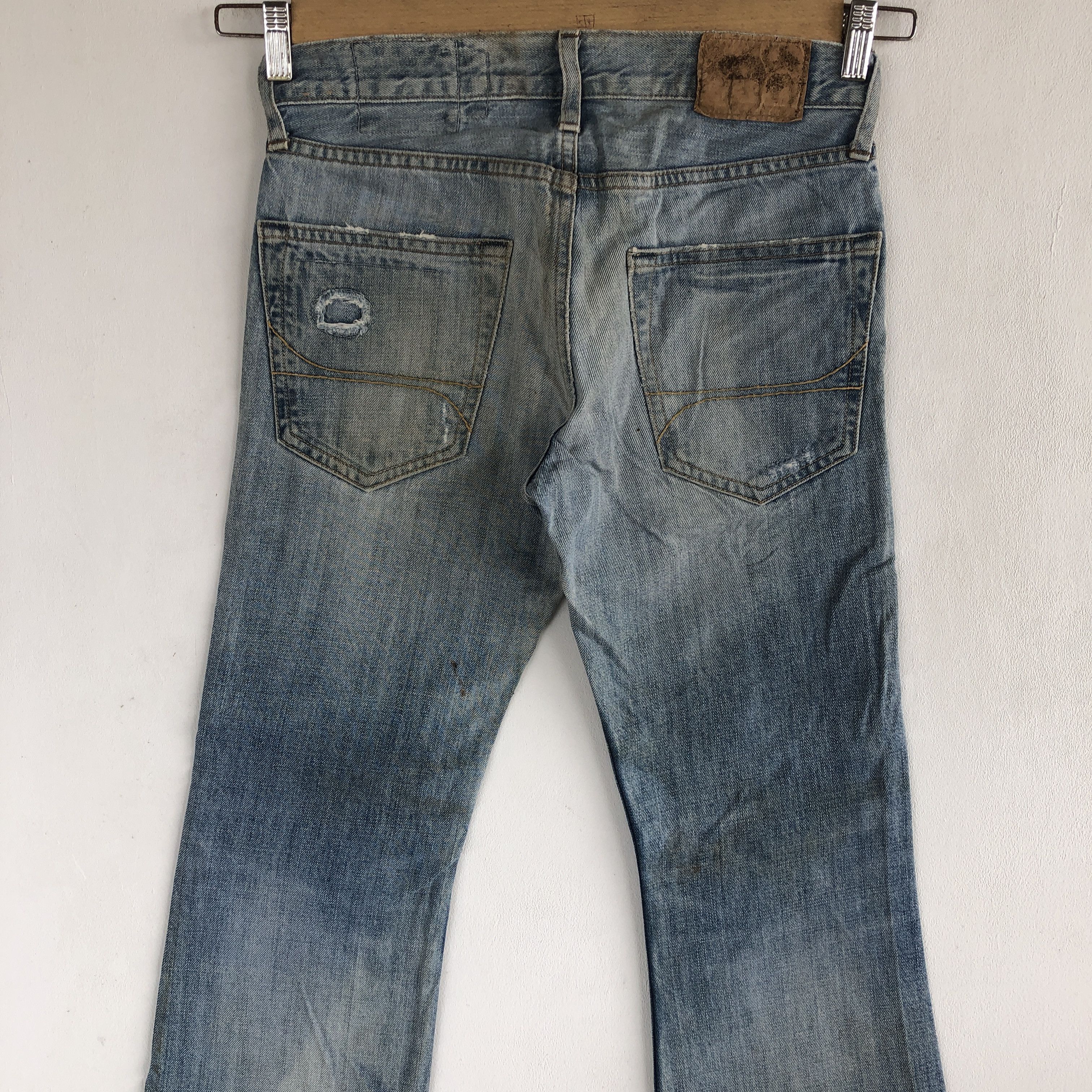 Japanese Brand × Jean Vintage Japanese Wide Leg Jeans Flare Boot Cut Baggy Denim Size 28" / US 6 / IT 42 - 4 Thumbnail