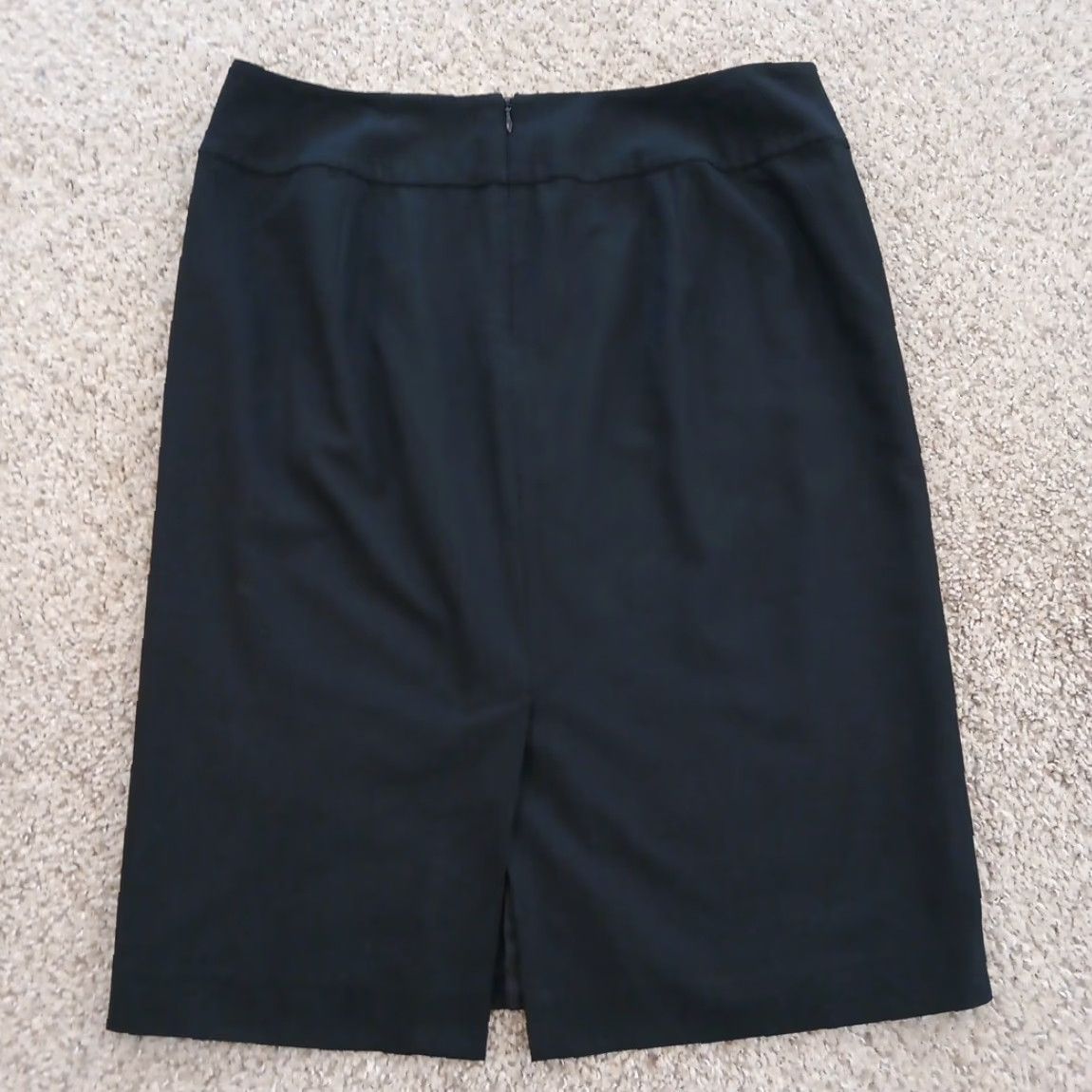 Talbots Talbots Skirt Women Regular Size 6 Black Knee Length Pencil Zipper Pockets Straight Slit Lined Vintage No Size 28" / US 6 / IT 42 - 6 Thumbnail