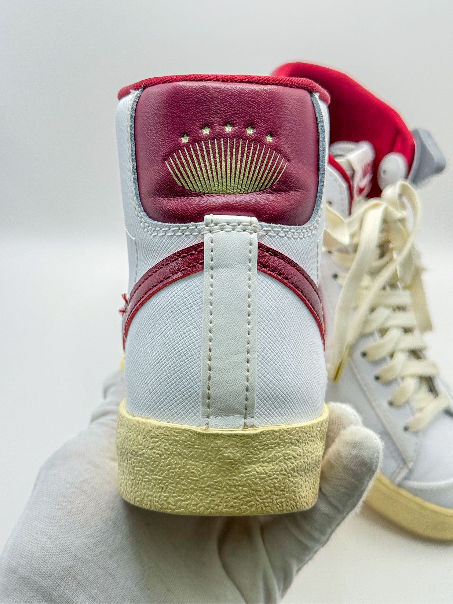 Nike Nike Blazer Mid 77 SE White Red Sneakers Size US 8 / IT 38 - 5 Thumbnail