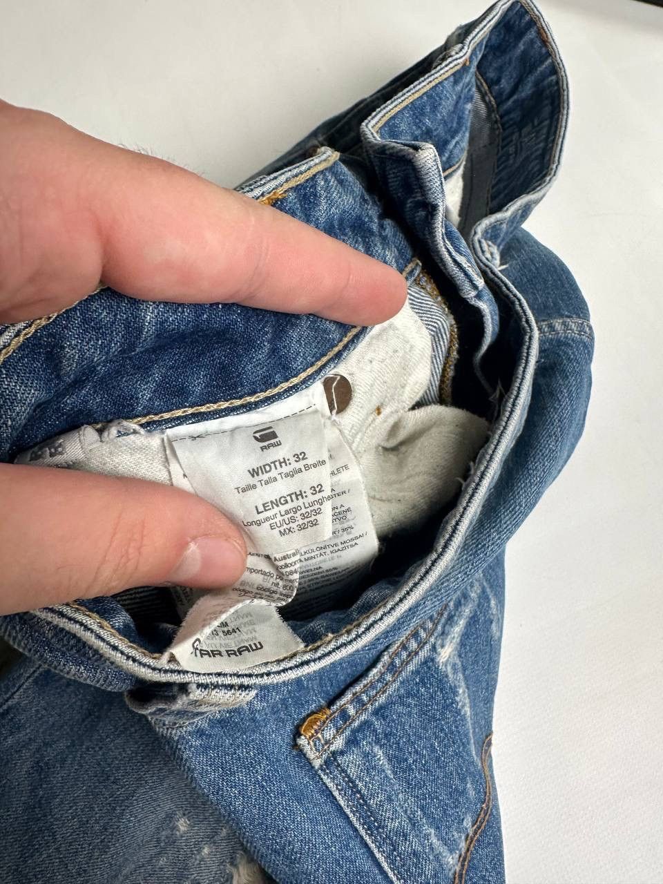 G-Star Distressed Vintage G Star Denim Opium Jeans 00s Size US 32 / EU 48 - 6 Thumbnail