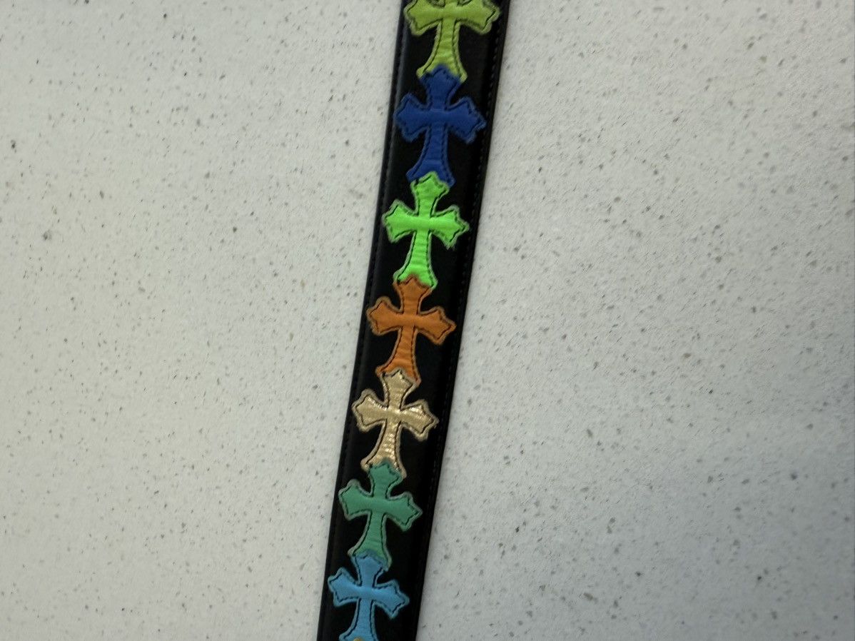 Chrome Hearts Multicolor Rainbow Cross Strap Size 38 - 14 Thumbnail