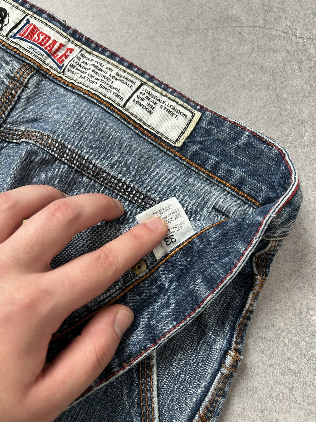 Lonsdale Vintage Lonsdale baggy y2k Jnco style denim size 33 Size US 33 - 9 Thumbnail