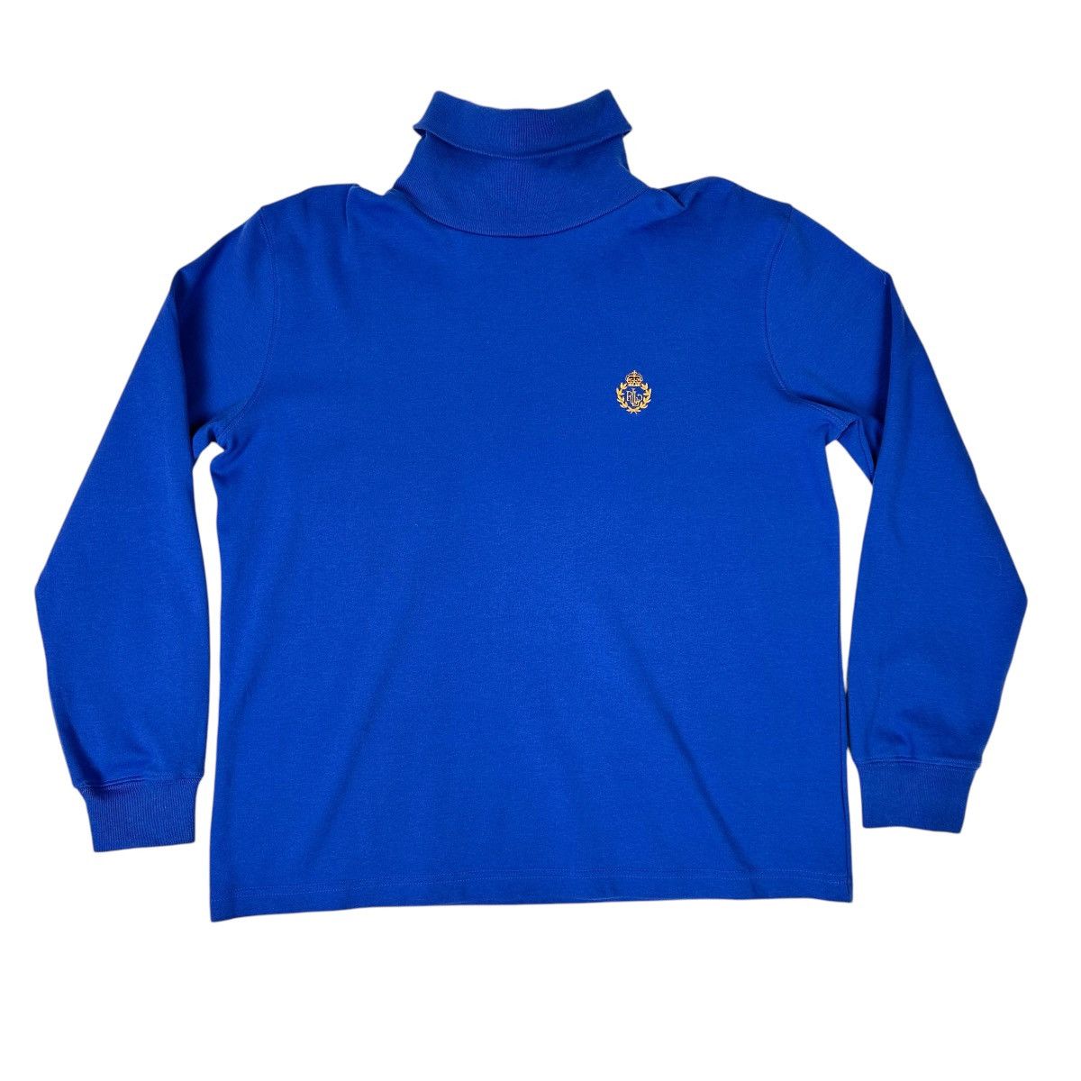 Lauren Ralph Lauren × Ralph Lauren × Vintage Vintage 00s Lauren Ralph Lauren Royal Blue Turtleneck Size L / US 10 / IT 46 - 1 Thumbnail