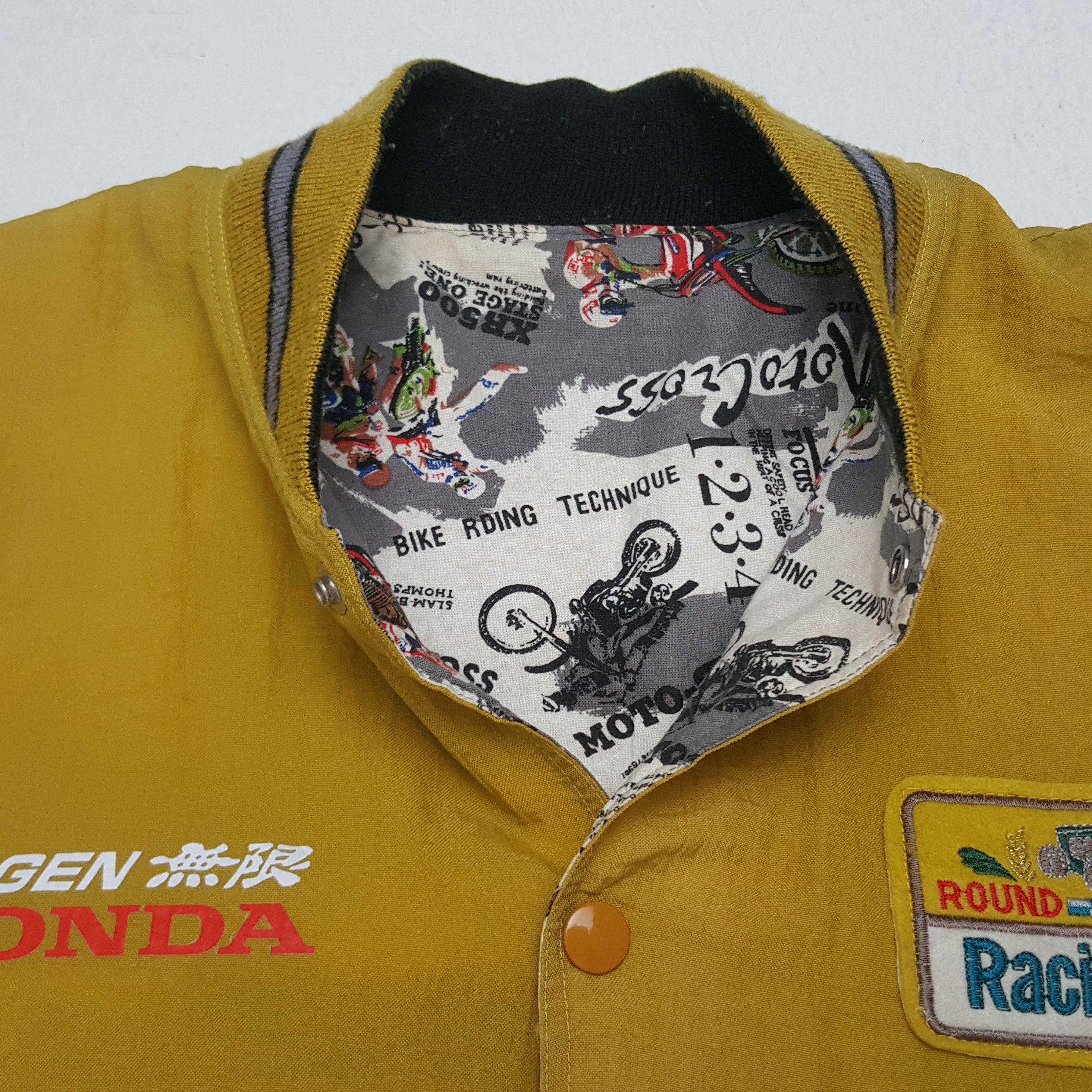 Japanese Brand × Vintage Vintage Mugen Honda Racing Team Custom Logo Varsity Jacket Size US M / EU 48-50 / 2 - 5 Thumbnail