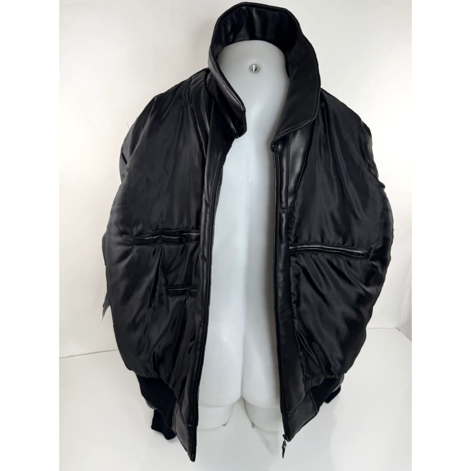 Vintage ELVIS PRESLEY Embroidered Bomber Jacket Men's XL/2XL Faux Leather Black 3XL 2XL EXCELLENT Embroidered Patches Size US XXL / EU 58 / 5 - 7 Thumbnail
