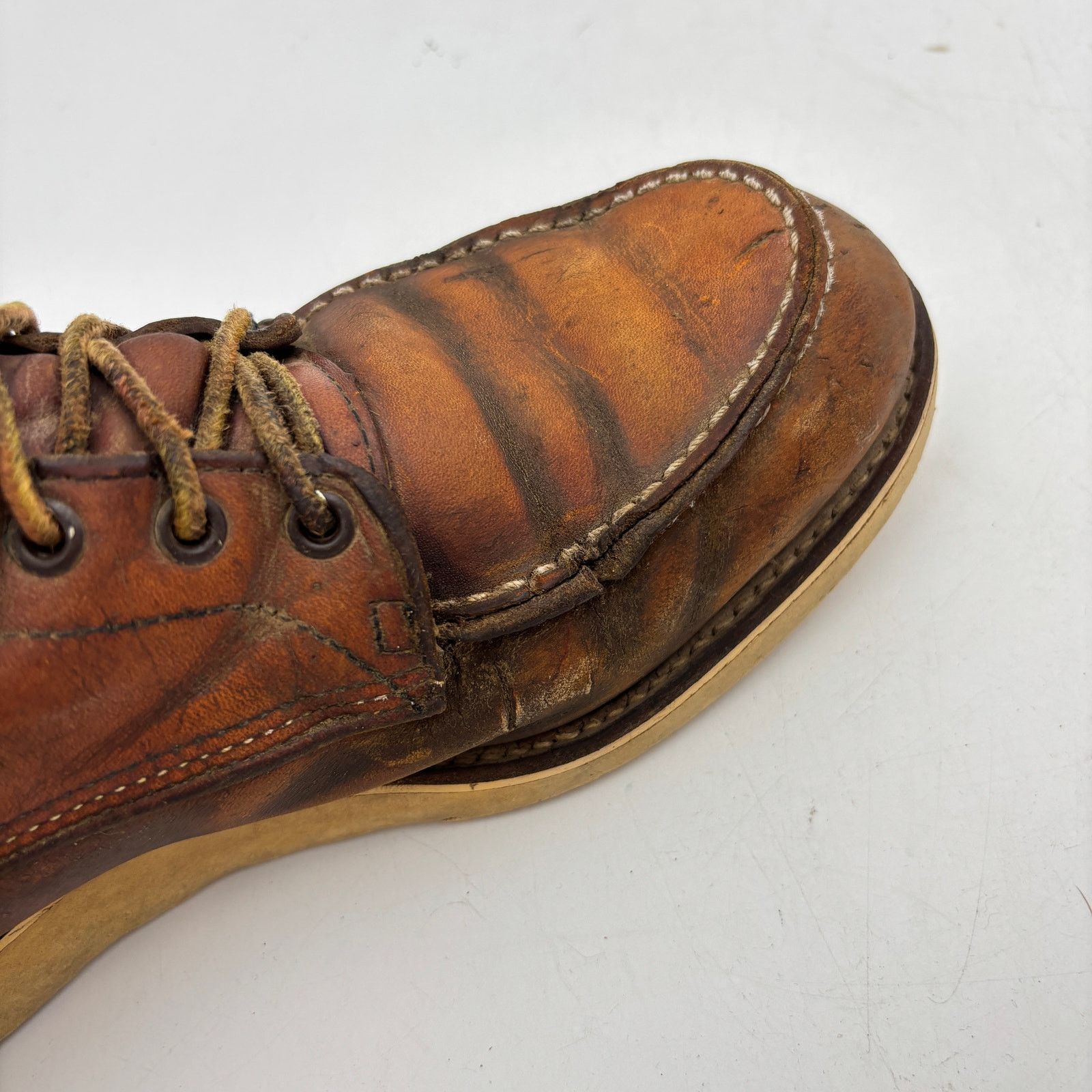 Red Wing × Vintage Vintage Red Wing Irish Setter Moc Toe Leather Work Boot 11.5 Size US 11.5 / EU 44-45 - 14 Thumbnail