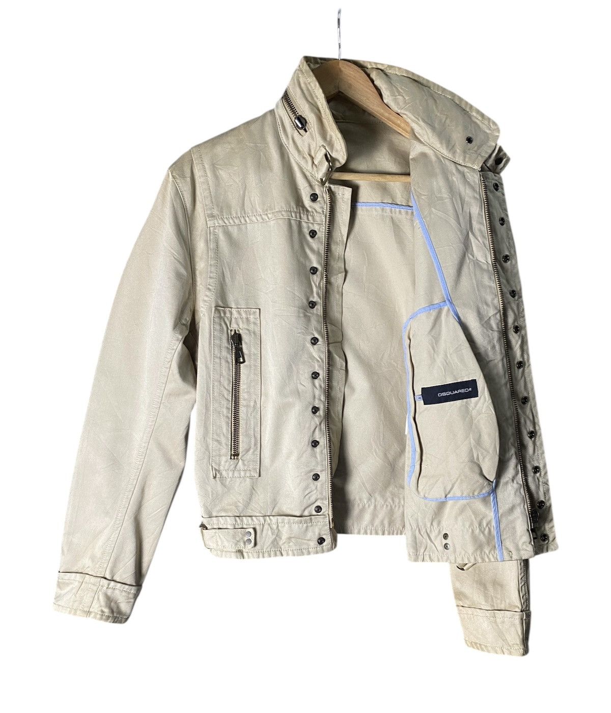 Dsquared2 Dsquared2 Khakis Rider Biker Jacket Size US M / EU 48-50 / 2 - 2 Thumbnail