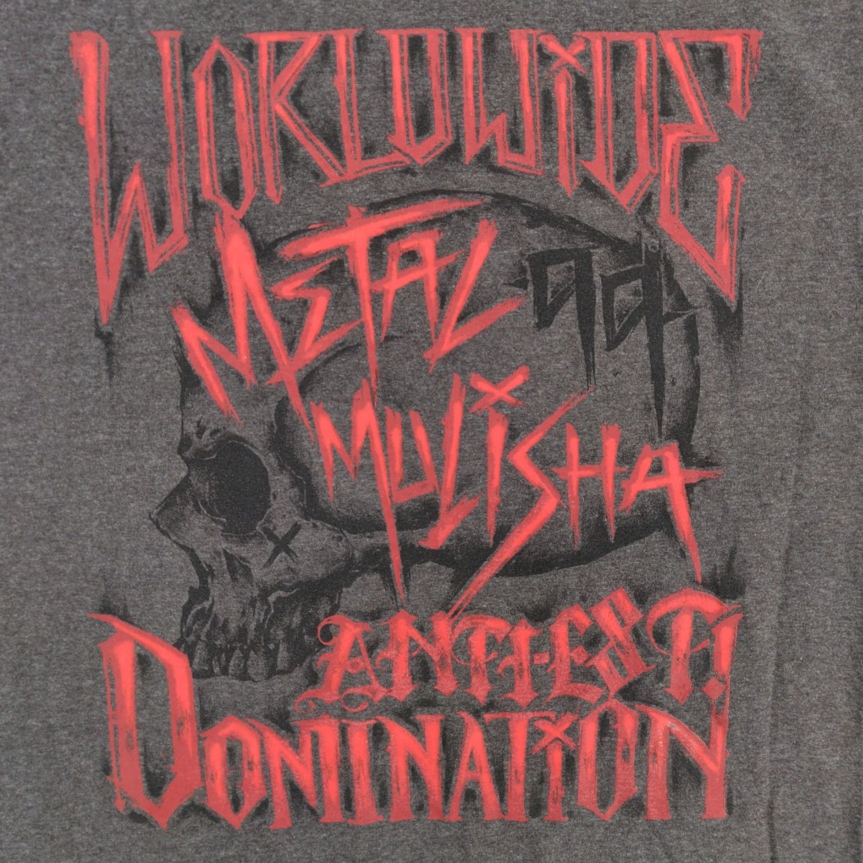 Metal Mulisha VINTAGE Metal Mulisha Shirt Men L Gray Skull Helmet Graphic Print Streetwear Size US L / EU 52-54 / 3 - 5 Thumbnail