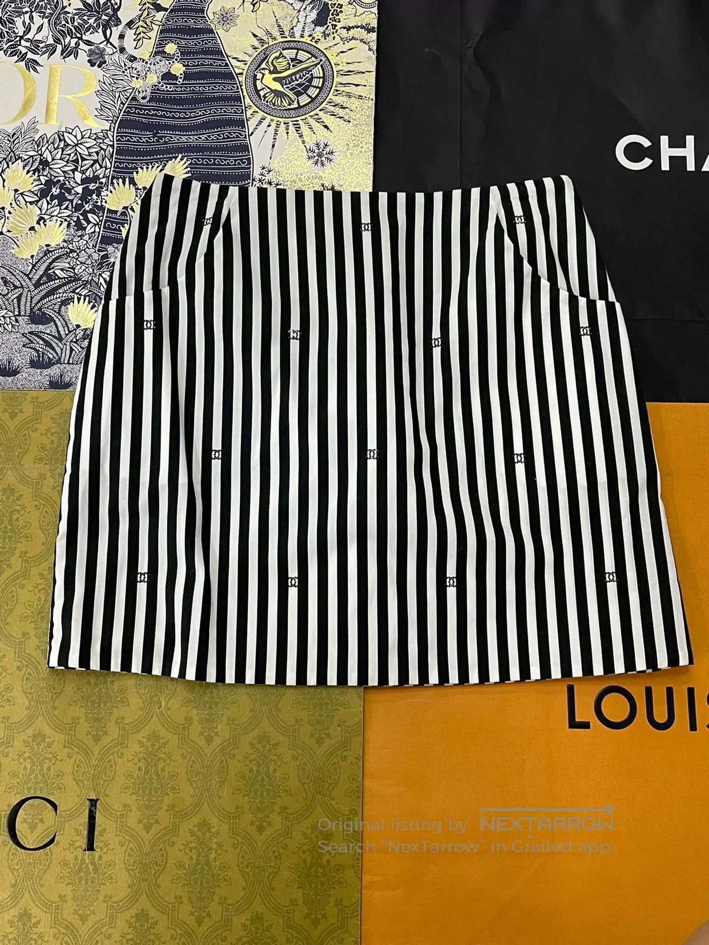 Chanel Chanel 24M Coco Beach Striped Skirt. Size US 36 / EU 52 - 1 Thumbnail