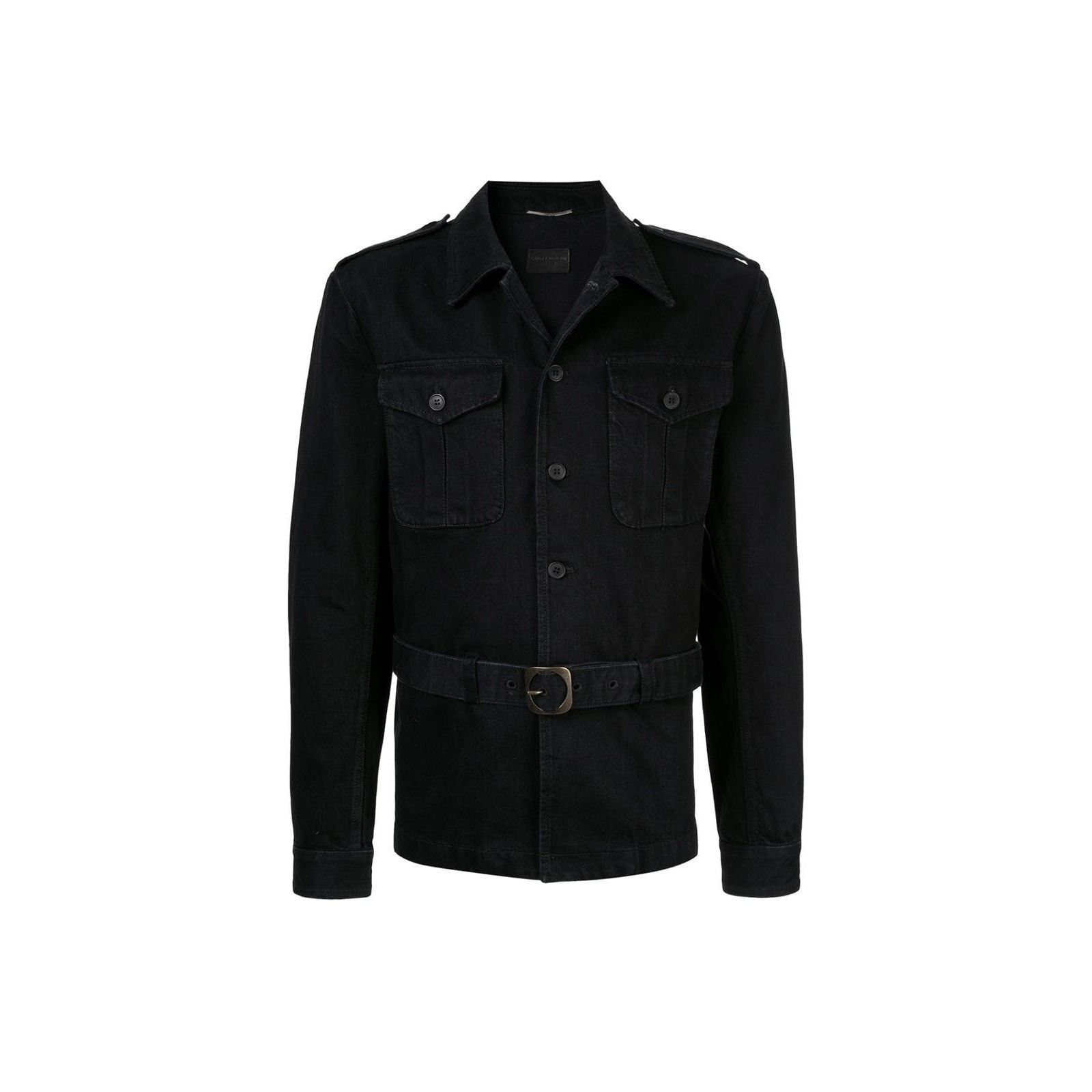 Saint Laurent Paris Saint Laurent Saharienne Denim Jacket Size US M / EU 48-50 / 2 - 1 Thumbnail