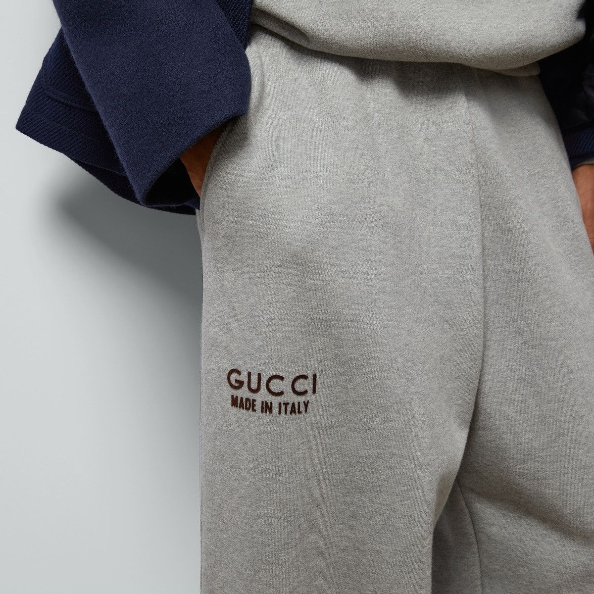 Gucci o1s1wg110925 Cotton Sweatpant With Print in Grey Size US 38 / EU 54 - 3 Thumbnail