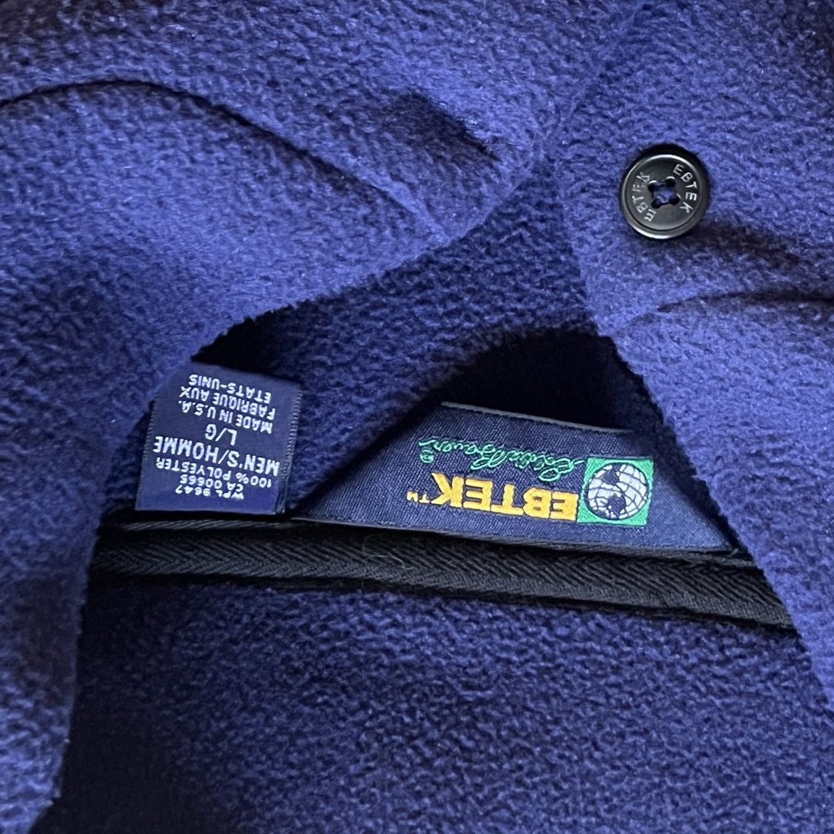 Ebtek 1/4 Polartec Fleece Pullover Jacket vtg usa