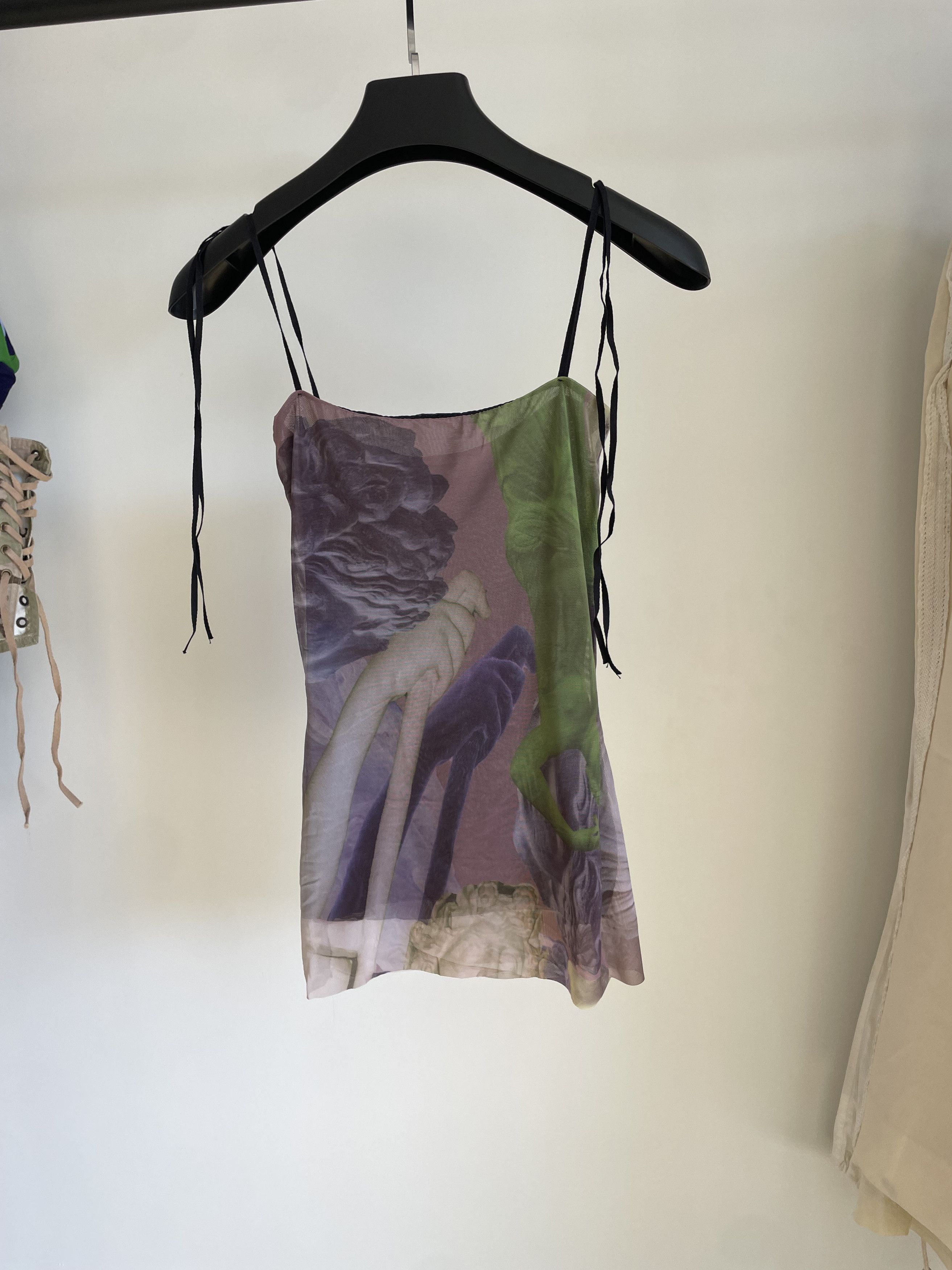 Other AUNE Aun trompe loeil camisole mini mesh dress Size XS / US 0-2 / IT 36-38 - 1 Thumbnail