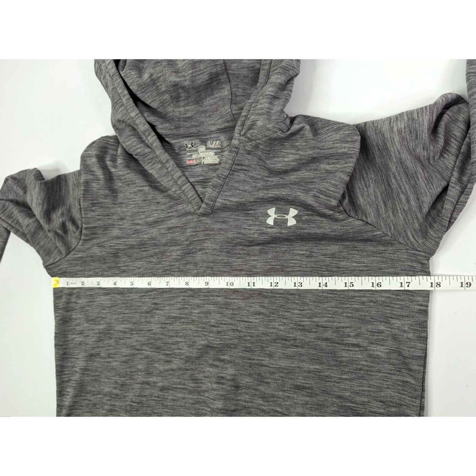 Under Armour UNDER ARMOUR Hoodie Small Grey Loose HeatGear Lightweight Pullover Sweatshirt Women Size S / US 4 / IT 40 - 7 Thumbnail