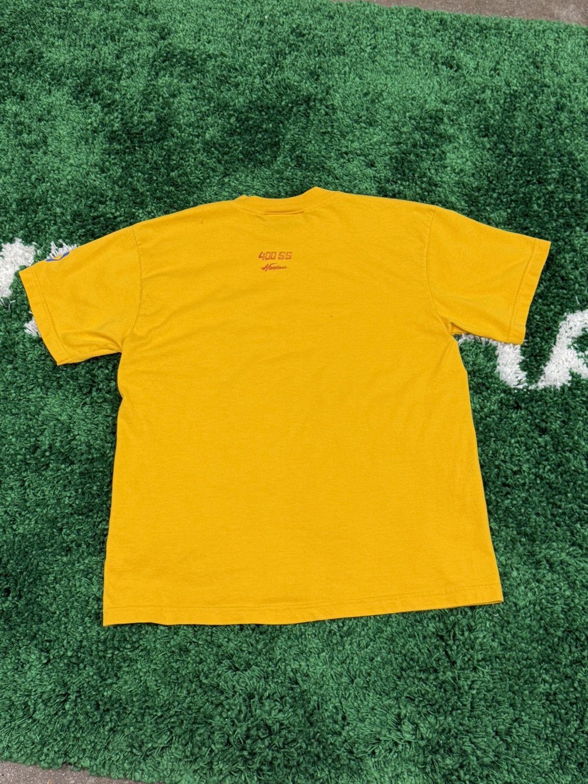 Vintage Vintage Yellow Race Logos Tee Sz. XL BMW Porsche Nascar Size US XL / EU 56 / 4 - 6 Thumbnail