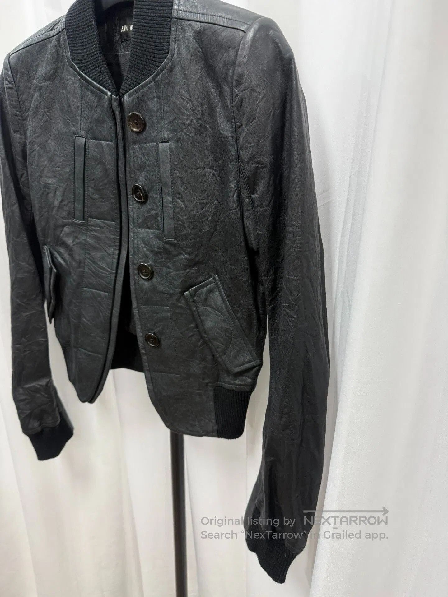 Ann Demeulemeester Ann Demeulemeester Leather Jacket. Size XXS / US 00 / IT 34 - 2 Thumbnail