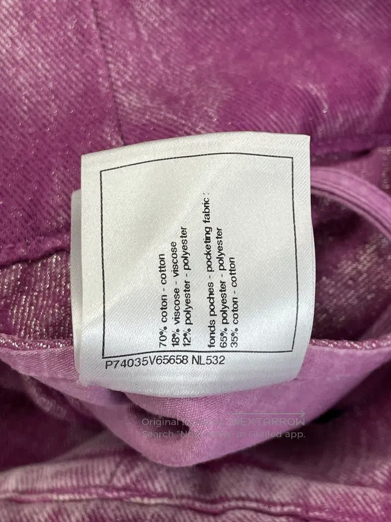 Chanel Chanel Pink logo letter double C denim skirt short skirt Size 26" / US 2 / IT 38 - 6 Thumbnail