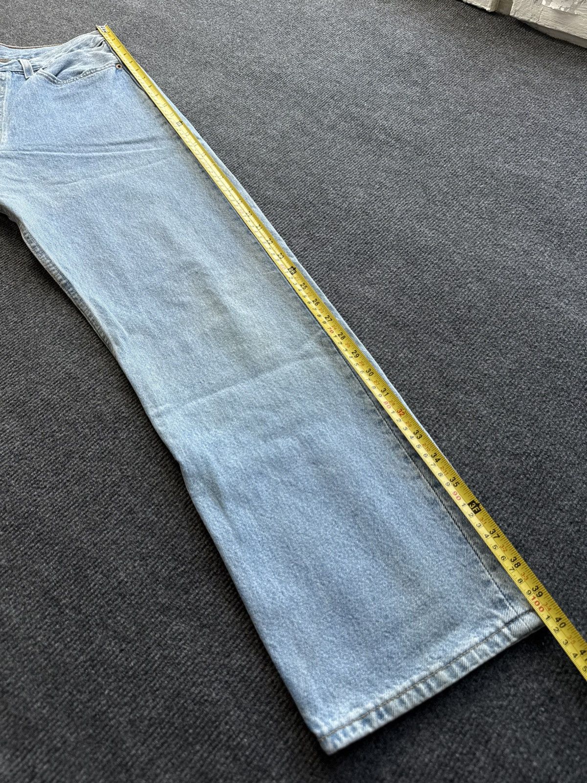 Levi's Retro Levis 501 USA Dirty Light Wash Vintage Straight Jeans Size US 31 - 23 Thumbnail