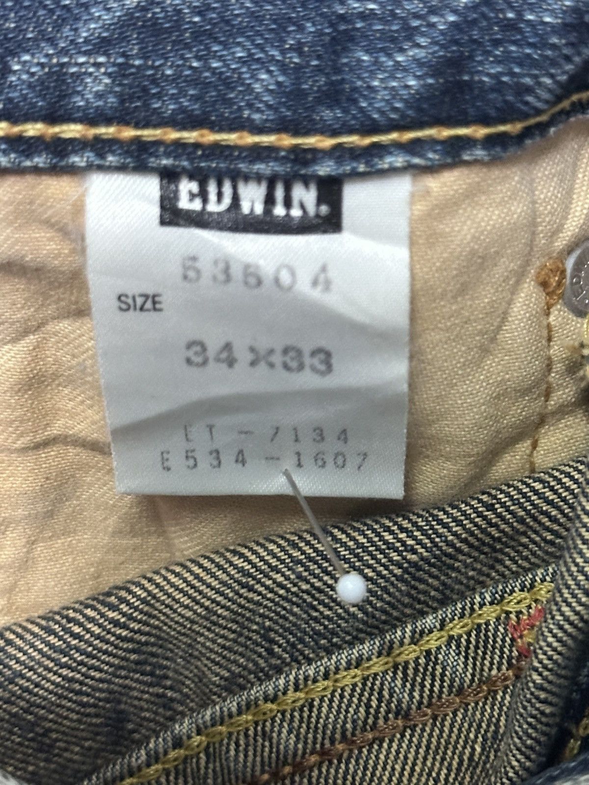 Edwin Edwin 504 Vintage Distressed Straight Jeans With Faded Wash Size US 36 / EU 52 - 19 Thumbnail