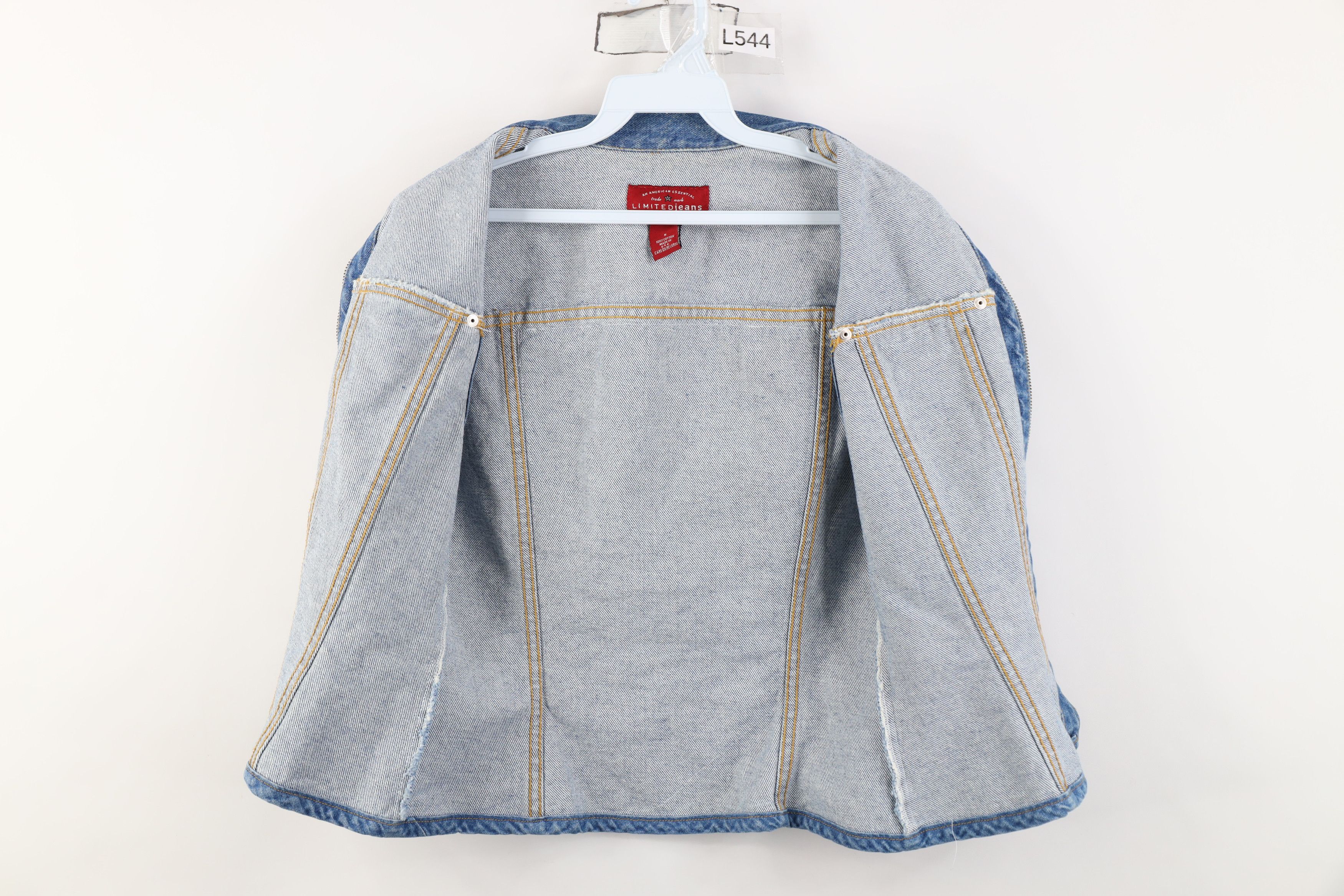Vintage Vintage 90s Y2K The Limited Bella Zip Denim Vest Jacket USA Size S / US 4 / IT 40 - 8 Thumbnail