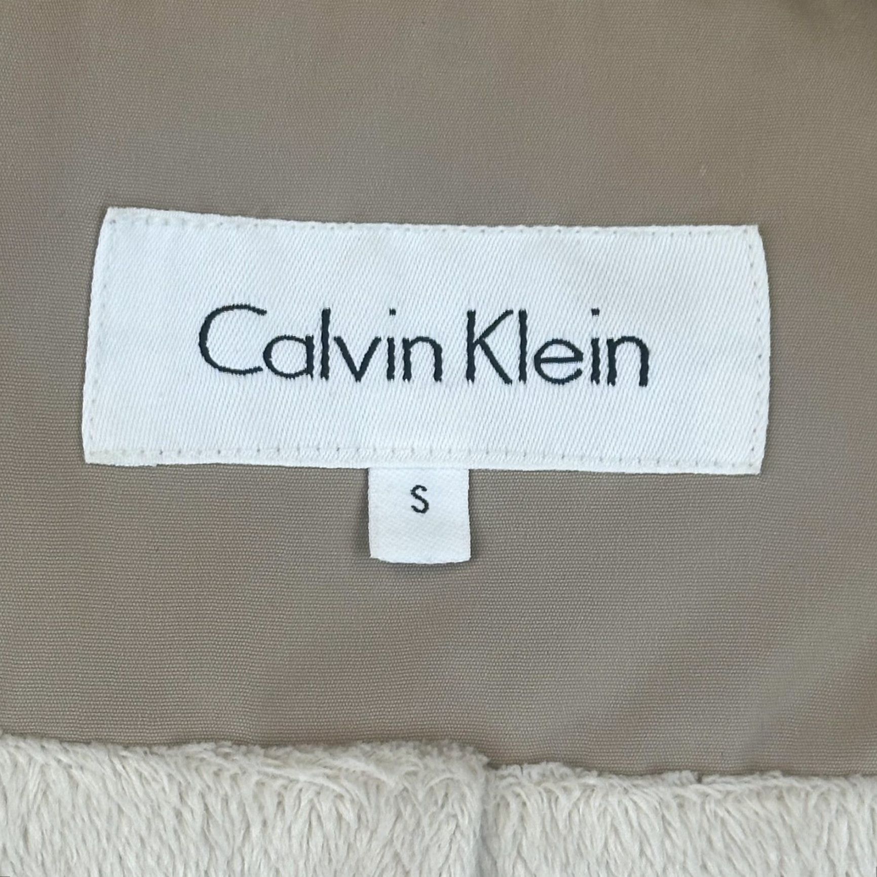 Calvin Klein Calvin Klein Womens Small Jacket Quilted Full Zip Coat Hood Sherpa Button Tan Size S / US 4 / IT 40 - 5 Thumbnail