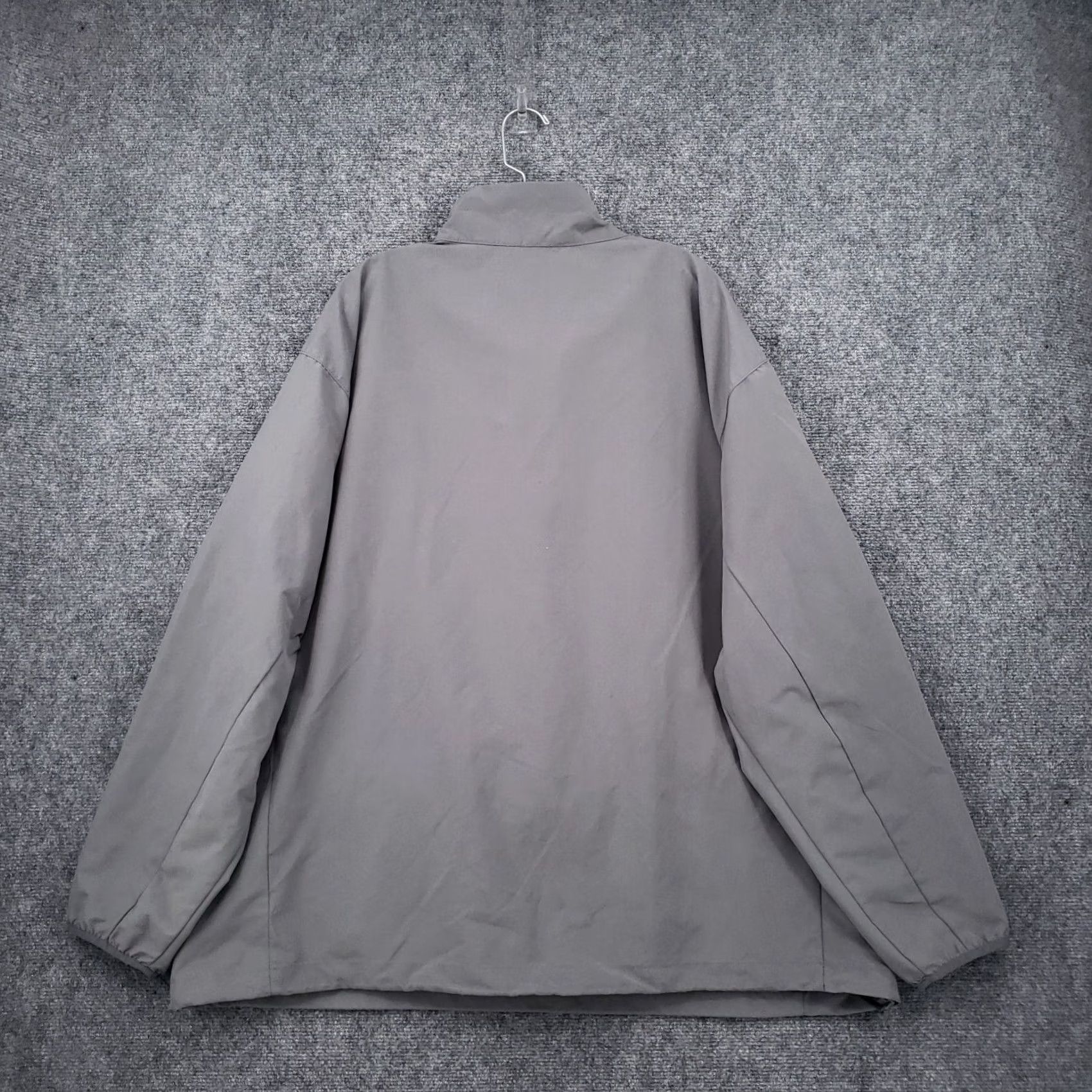 Lands' End Lands End Shirt Mens 2XL Gray Big Quarter Zip Okeo Tex Windshirt Mock Neck Size US XXL / EU 58 / 5 - 2 Thumbnail