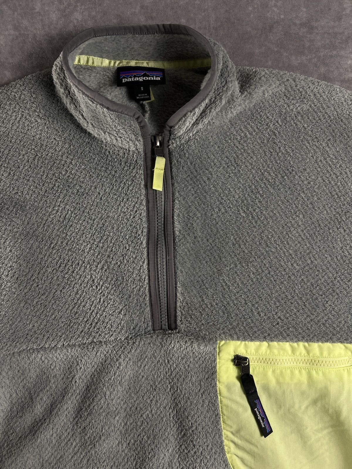 Arc'teryx × Patagonia × Polartec Patagonia Women's S Re-Tool 1/2 Zip Pullover Gray & Yellow Size US S / EU 44-46 / 1 - 3 Thumbnail