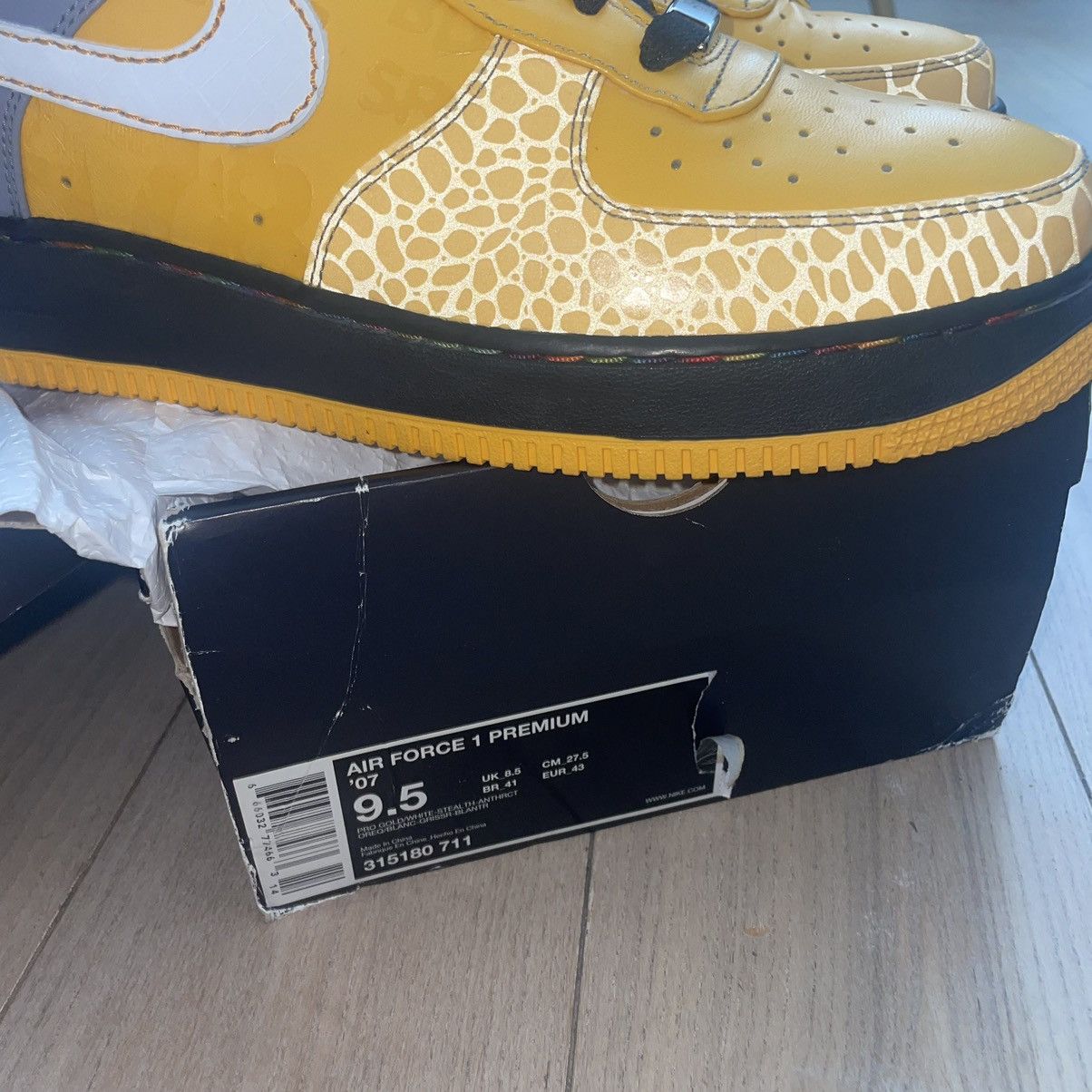 Nike Air Force 1 Premium '07 South Bronx Choz 2009 Size US 9.5 / EU 42-43 - 2 Thumbnail