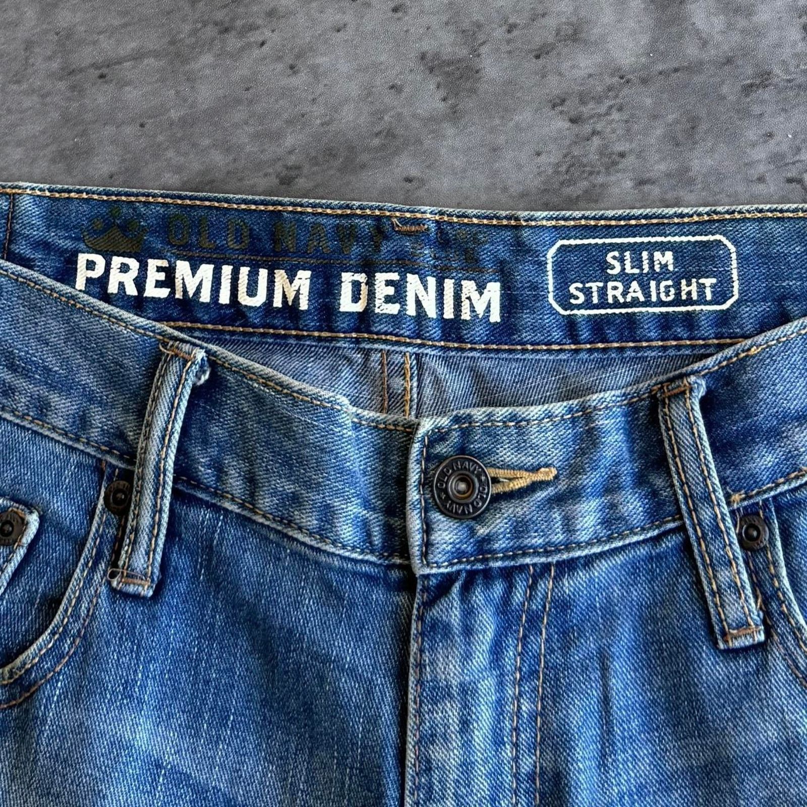 Vintage Old Navy Light Wash Premium Denim Jeans Size US 34 / EU 50 - 4 Thumbnail