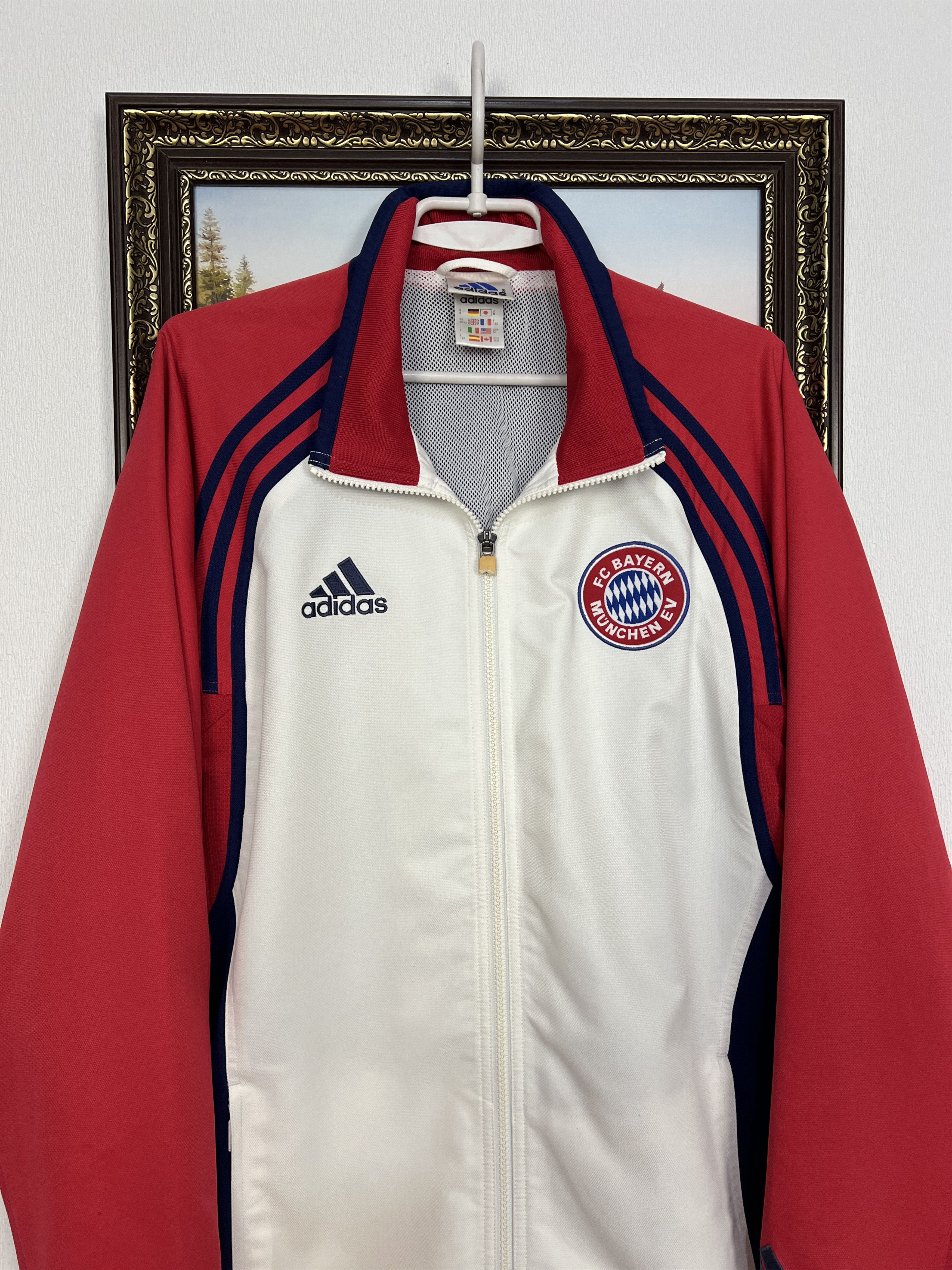 Adidas Vintage 90's Bayern Munich Football Jacket Soccer Track Top Size US M / EU 48-50 / 2 - 2 Thumbnail
