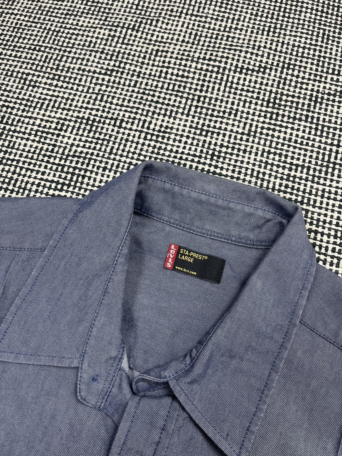 Levi's Vintage Levi’s sta-prest work utility shirt y2k Enginereed Size US L / EU 52-54 / 3 - 3 Thumbnail