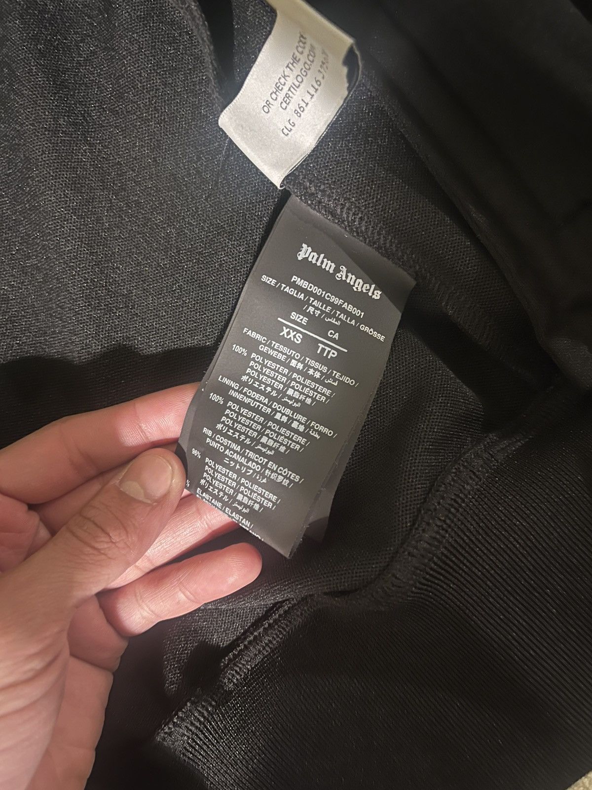 Palm Angels Palm Angels Classic Track Jacket in Black/ White Size US XXS / EU 40 - 4 Thumbnail