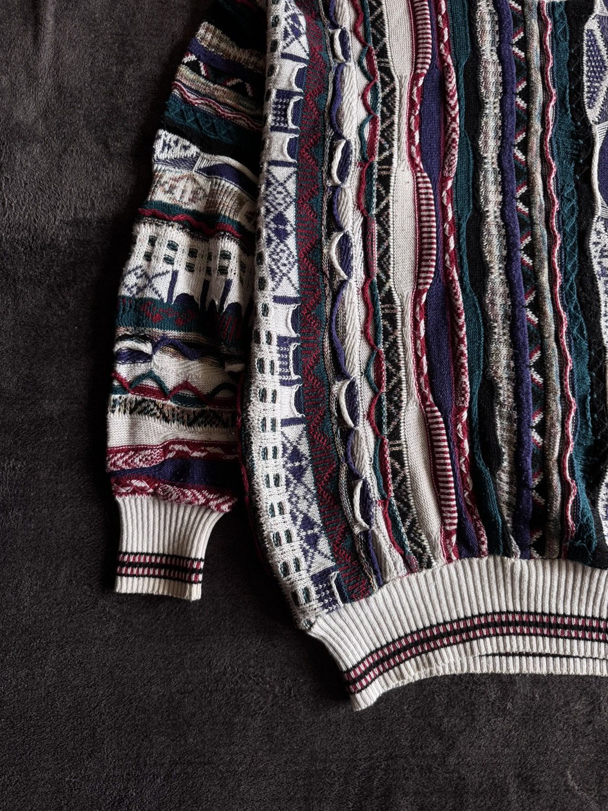 Florence Tricot × Vintage Vintage Florence Tricot Coogi style sweater pleated y2k Size US XL / EU 56 / 4 - 3 Thumbnail