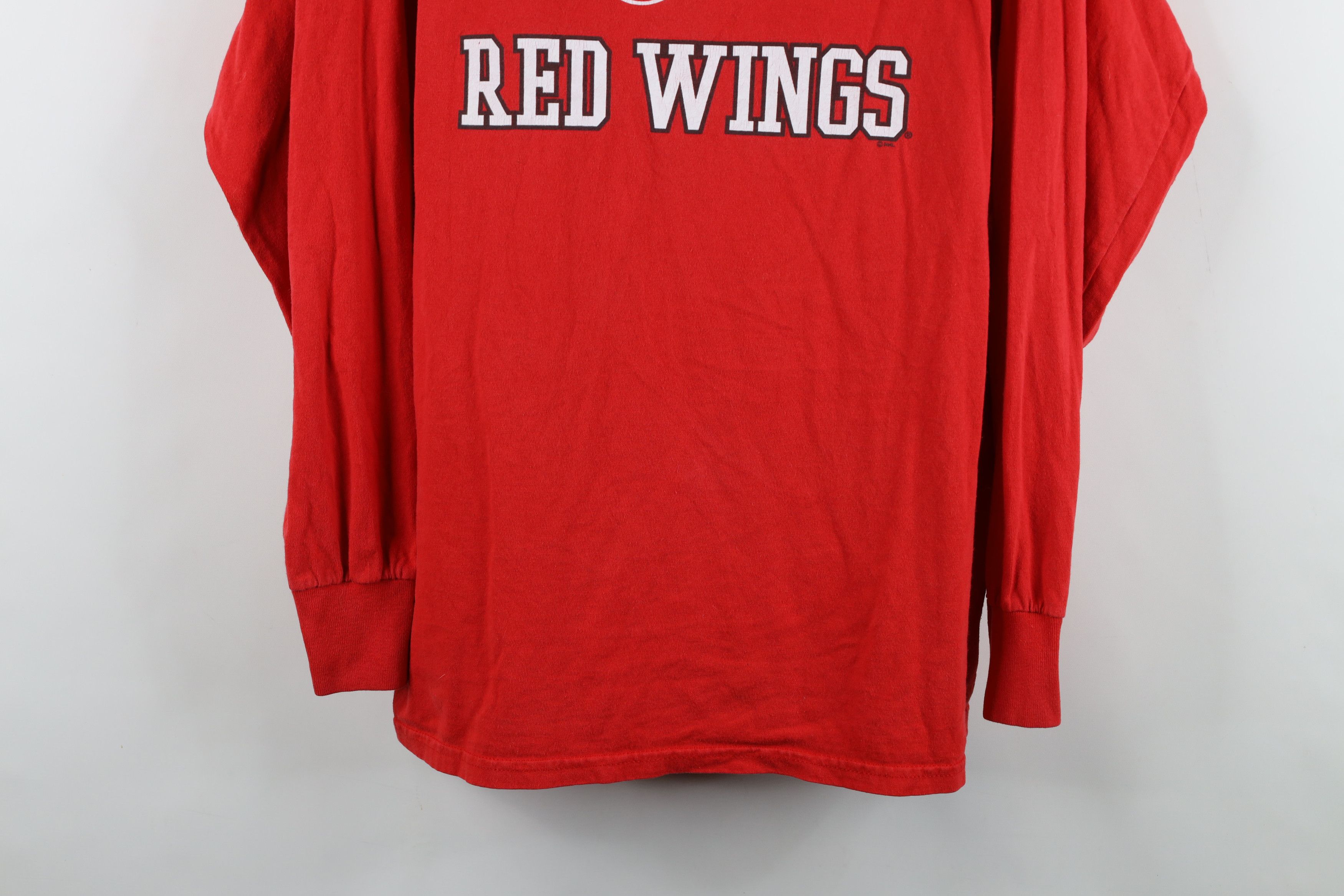 Majestic Vintage Majestic Red Wings Hockey Long Sleeve T-Shirt Red Size US XL / EU 56 / 4 - 3 Thumbnail