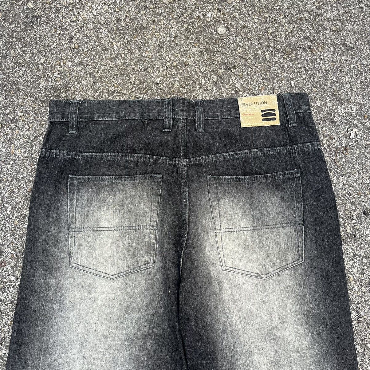 JNCO VINTAGE Y2K FADED BLACK JEANS EVOLUTION EXTRA BAGGY DENIM Size US 40 / EU 56 - 10 Thumbnail