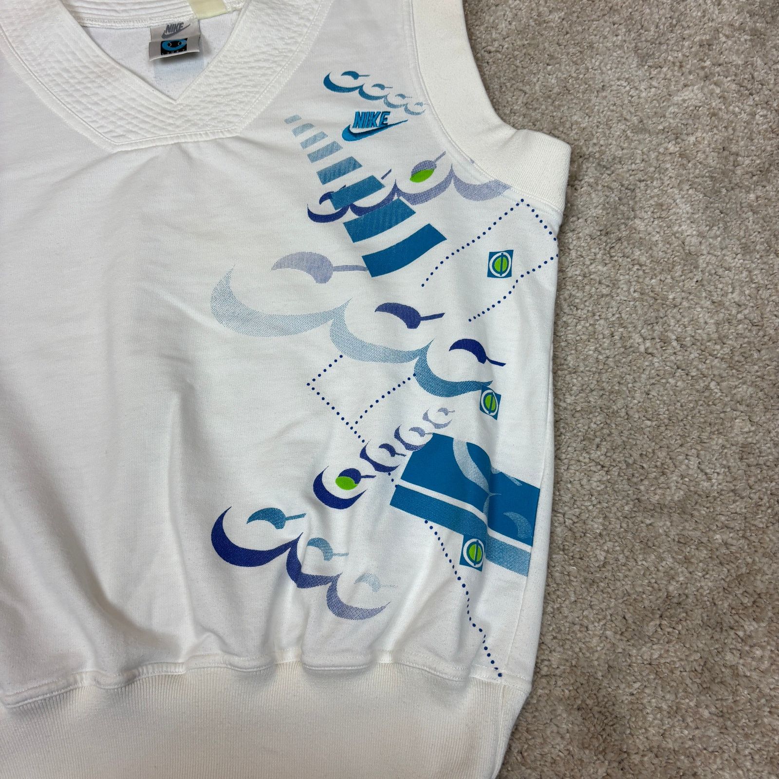 Nike VTG 90s Nike Challenge Court Vest V Neck Sweater Men Medium Size US M / EU 48-50 / 2 - 2 Thumbnail