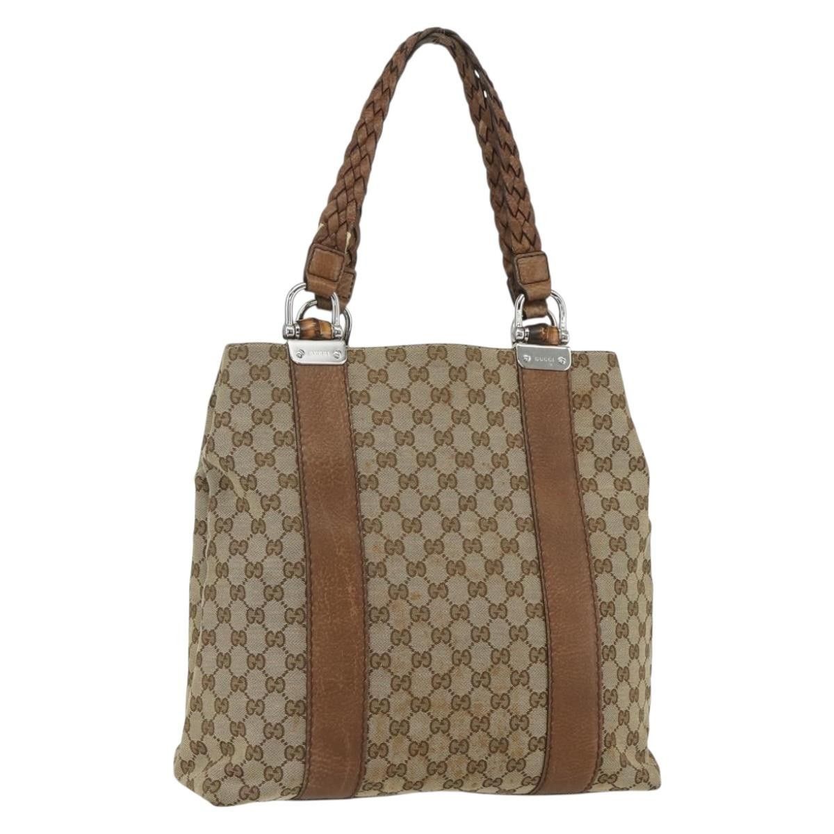 Gucci Gucci Bamboo Bar Tote GG Canvas Size ONE SIZE - 1 Thumbnail