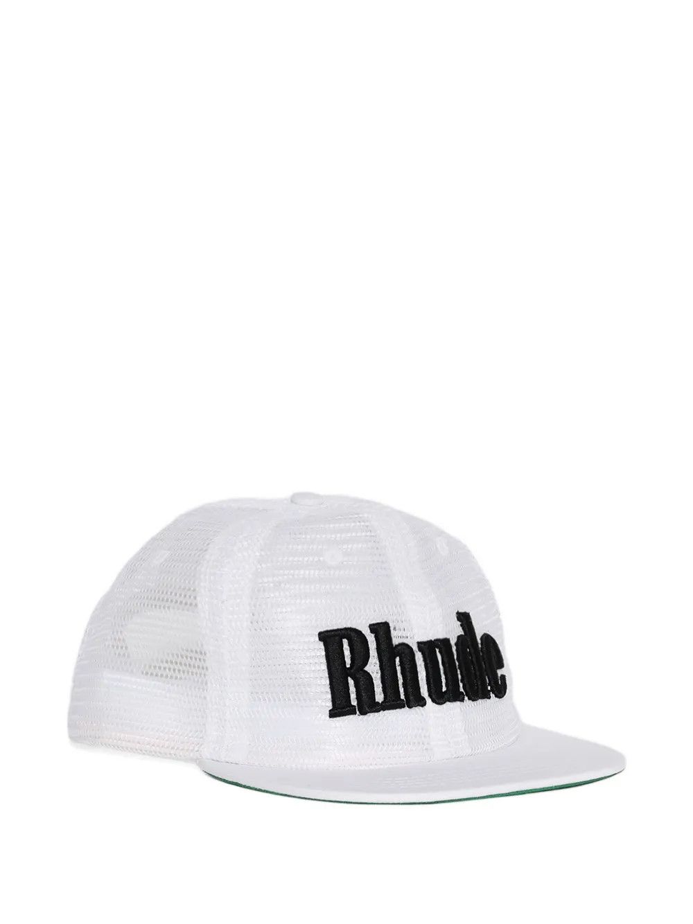 Rhude os11x0226 Size: OS / Logo Embroidered Baseball Hat White Size ONE SIZE - 2 Thumbnail