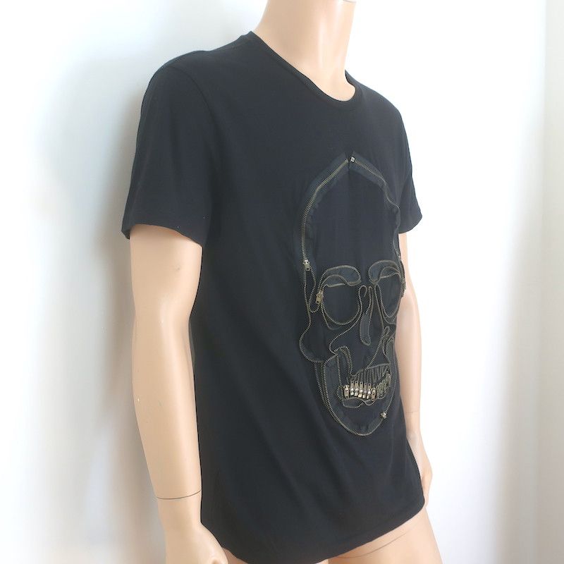 Alexander McQueen Alexander McQueen Zipper Skull T-Shirt Black Size Large Size US L / EU 52-54 / 3 - 4 Thumbnail