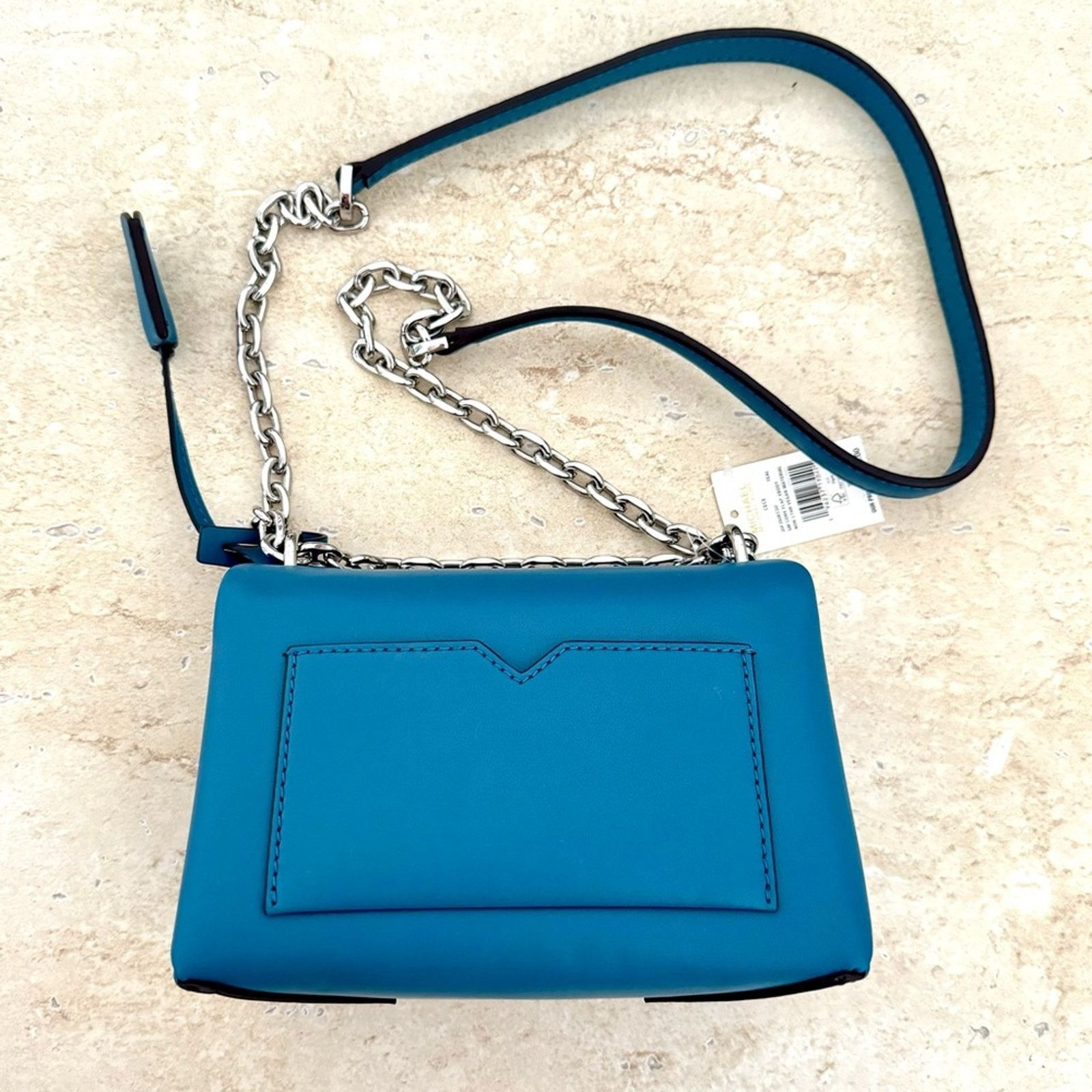 Michael Kors NWT! MICHAEL KORS Cece Teal Handbag, Small, MSRP.$448 Size ONE SIZE - 7 Thumbnail