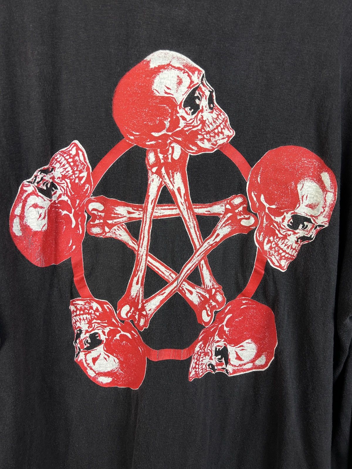 Band Tees 90s Vintage Slayer Spiral Designs Licensed Faded Long Sleeve Size US XL / EU 56 / 4 - 7 Thumbnail