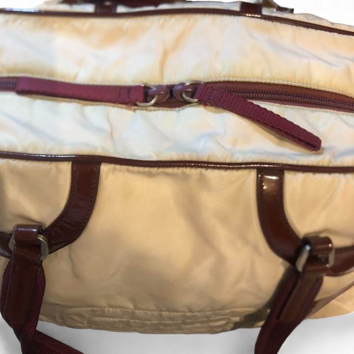 Prada Prada - Nylon White Tessuto Handbag Leather Sport Size ONE SIZE - 8 Thumbnail