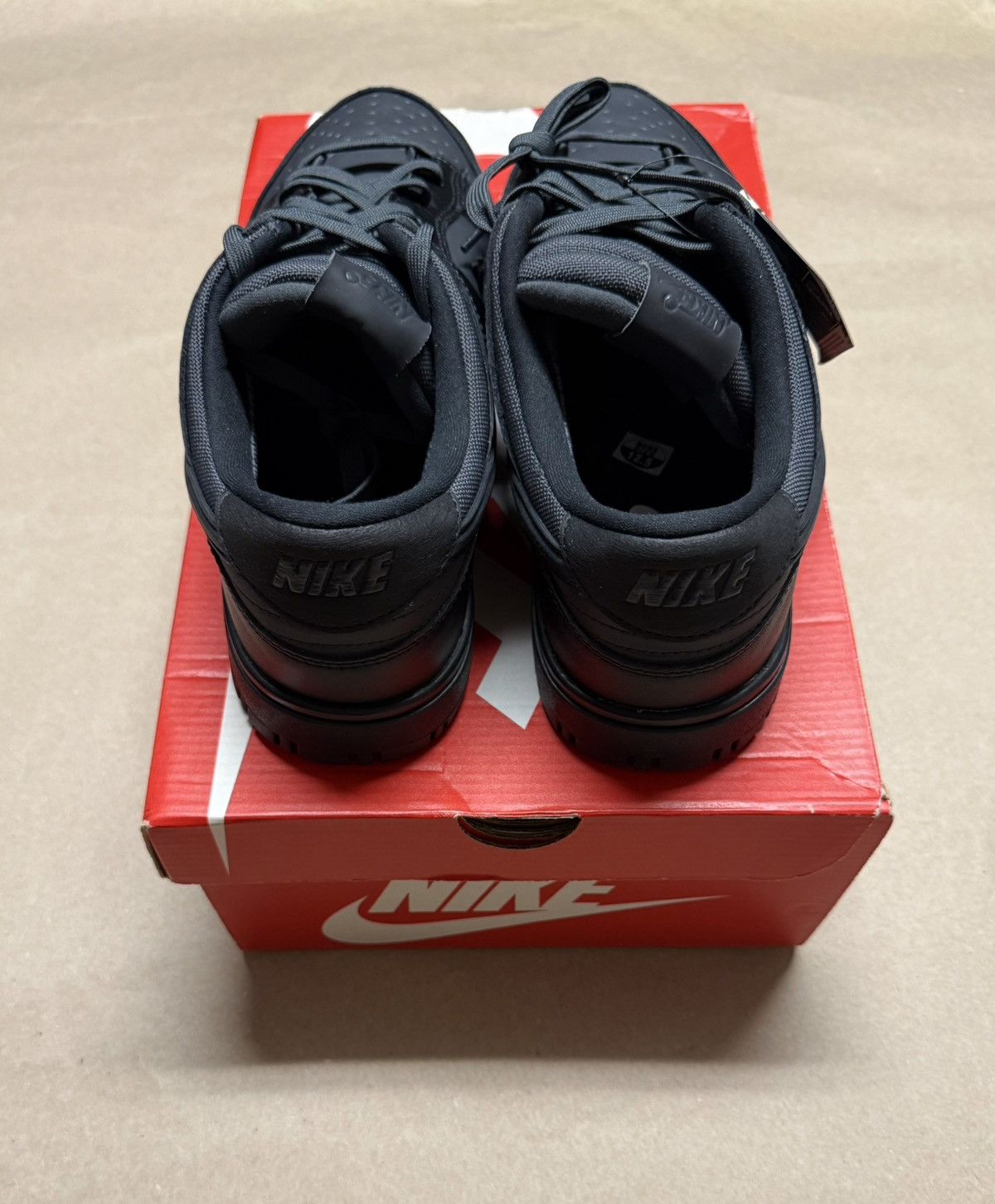 Nike Nike Dunk Low GTX Gore Tex Triple Black Men's size 12.5 NEW! Size US 12.5 / EU 45-46 - 4 Thumbnail