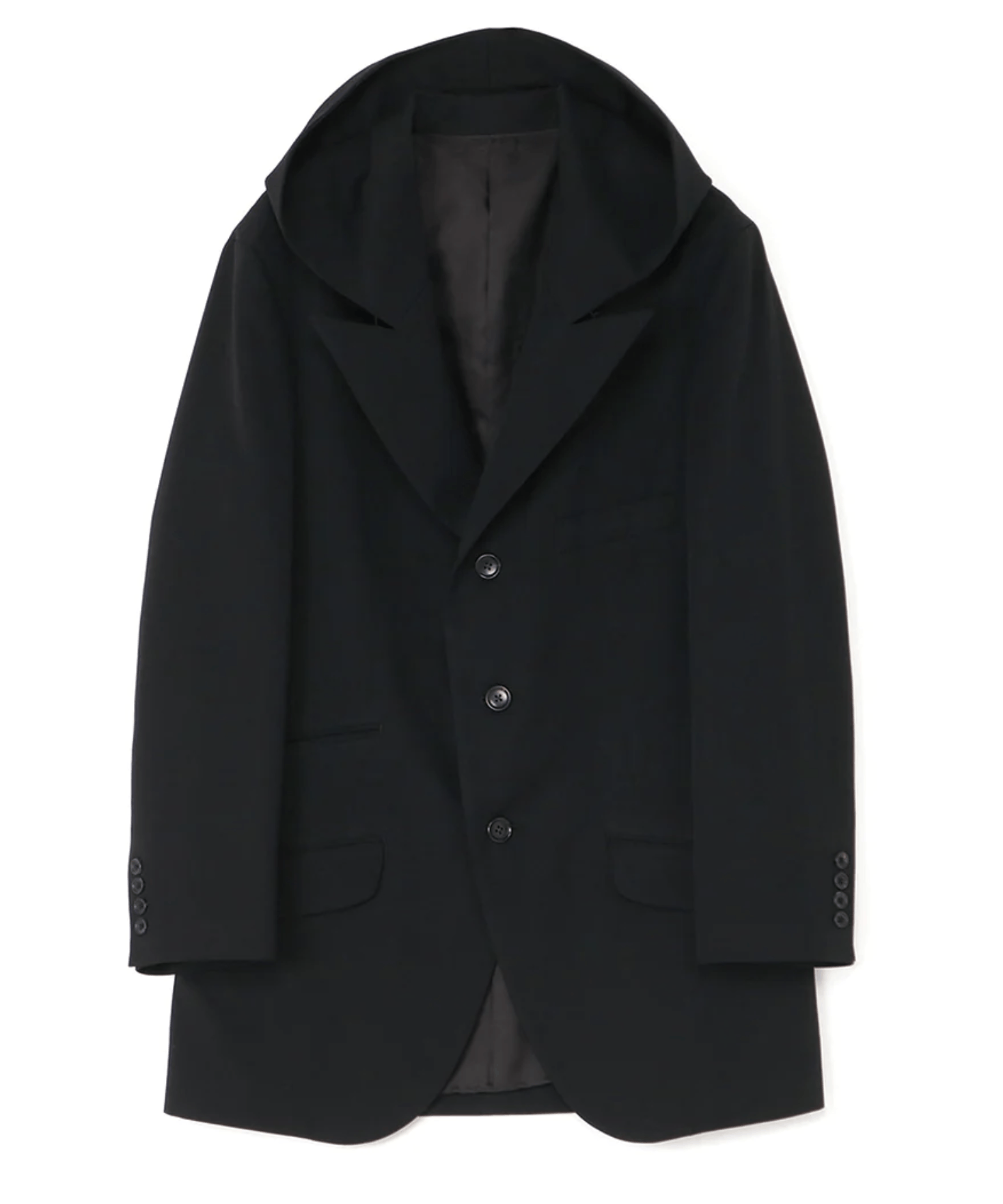 Yohji Yamamoto Yohji Yamamoto Pour Homme - W/GABARDINE HOODED JACKET Size US L / EU 52-54 / 3 - 11 Thumbnail