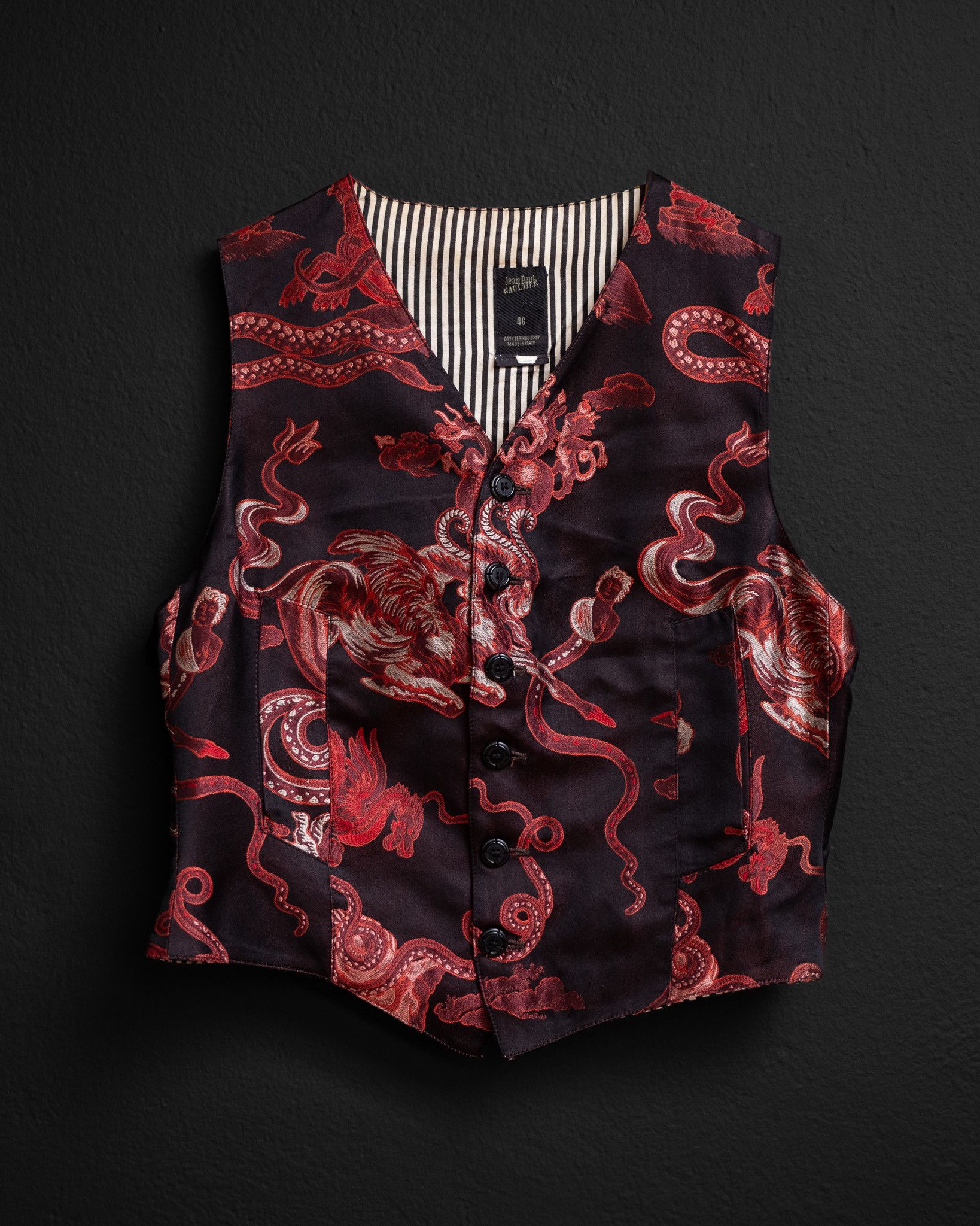 Jean Paul Gaultier JEAN PAUL GAULTIER Le Grand Voyage Taurus Vest, 1994 Size 38R - 2 Thumbnail